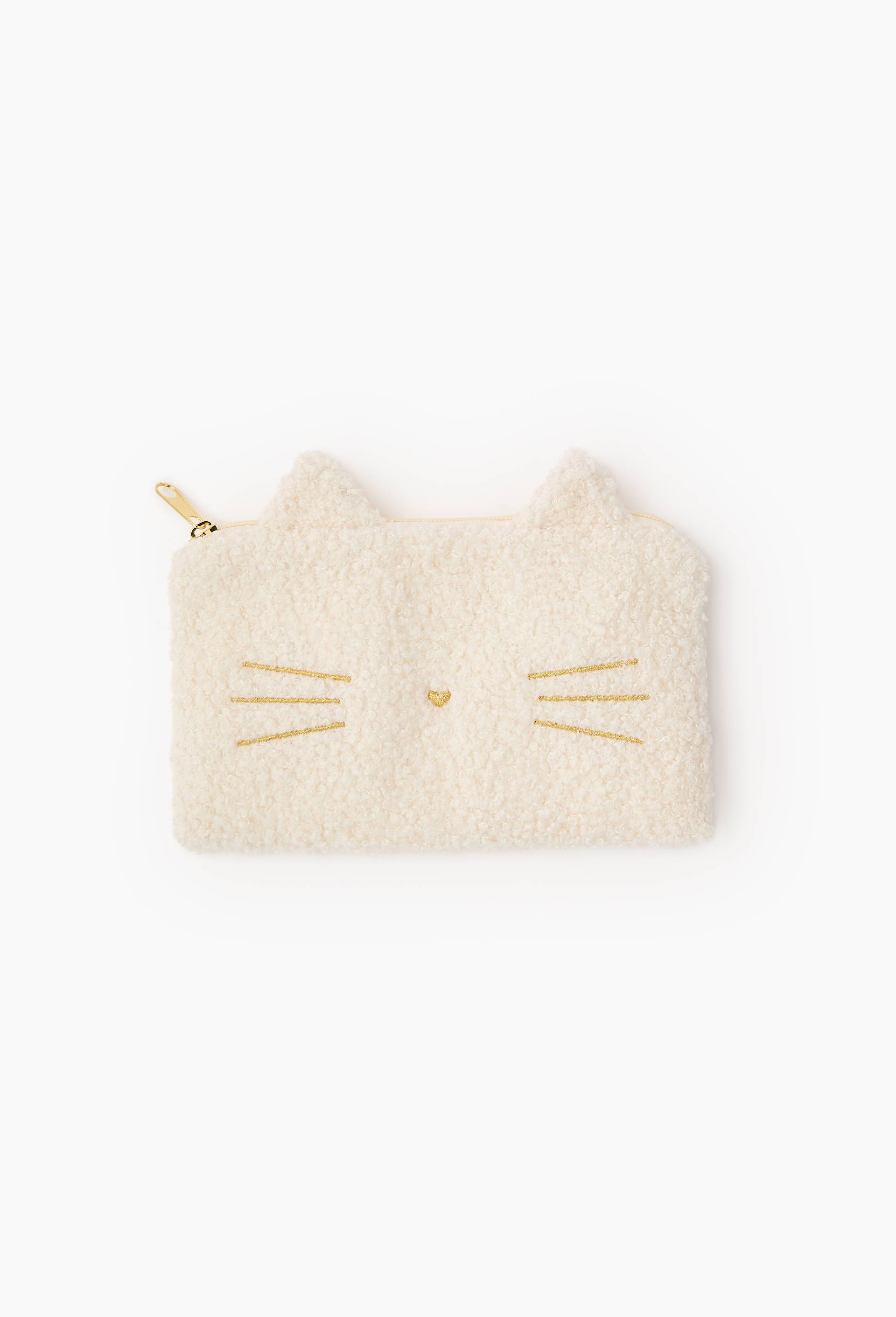Trousse plate chat, Ecru, large image number 0