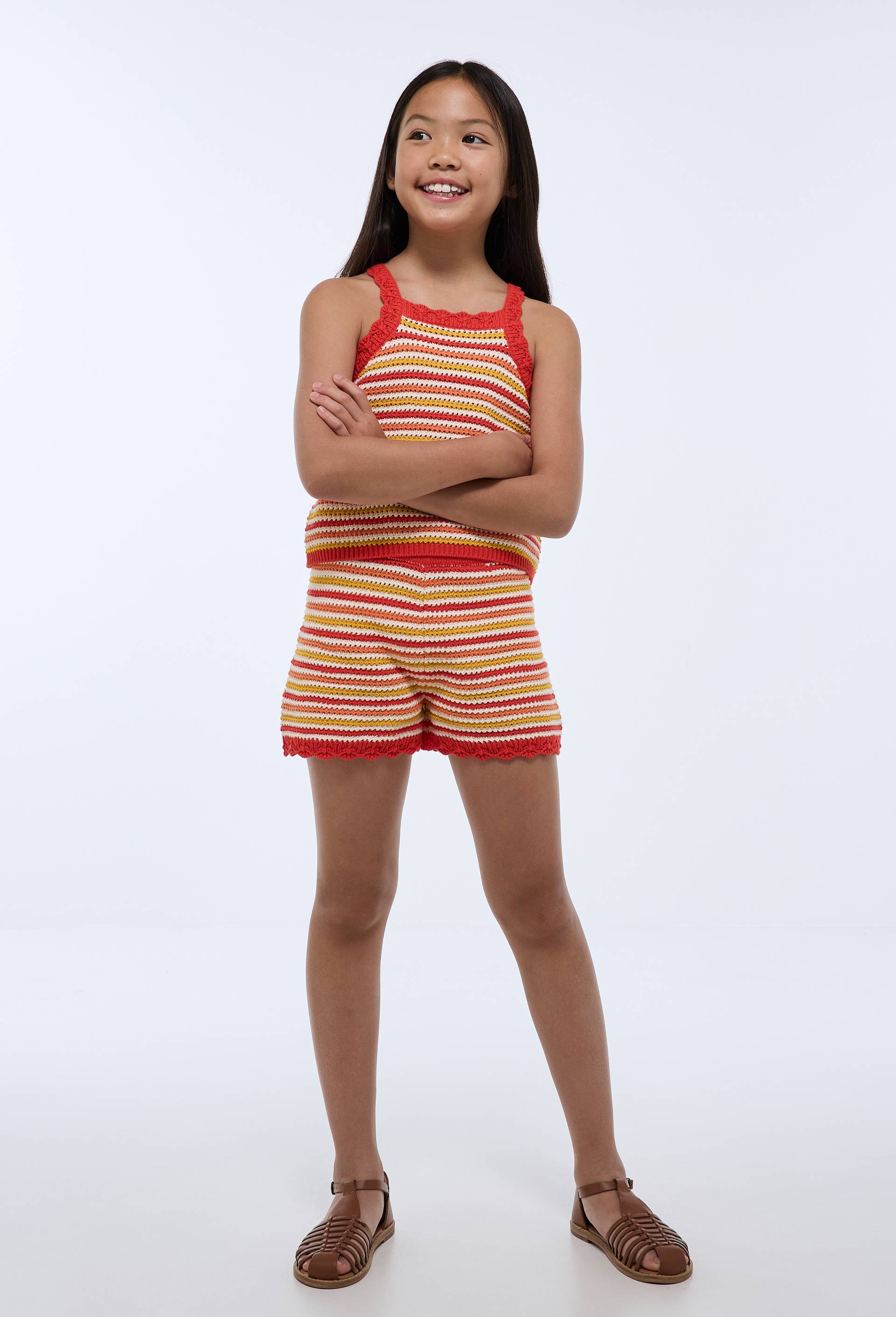 Short en crochet, Ecru, large image number 0