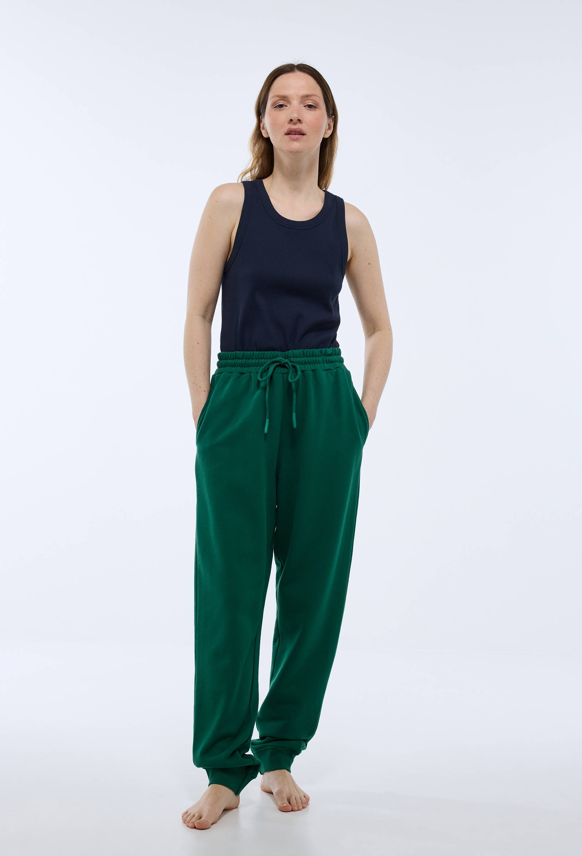 Pantalon de jogging en molleton de coton BIO GOTS - SPORT - Modalova