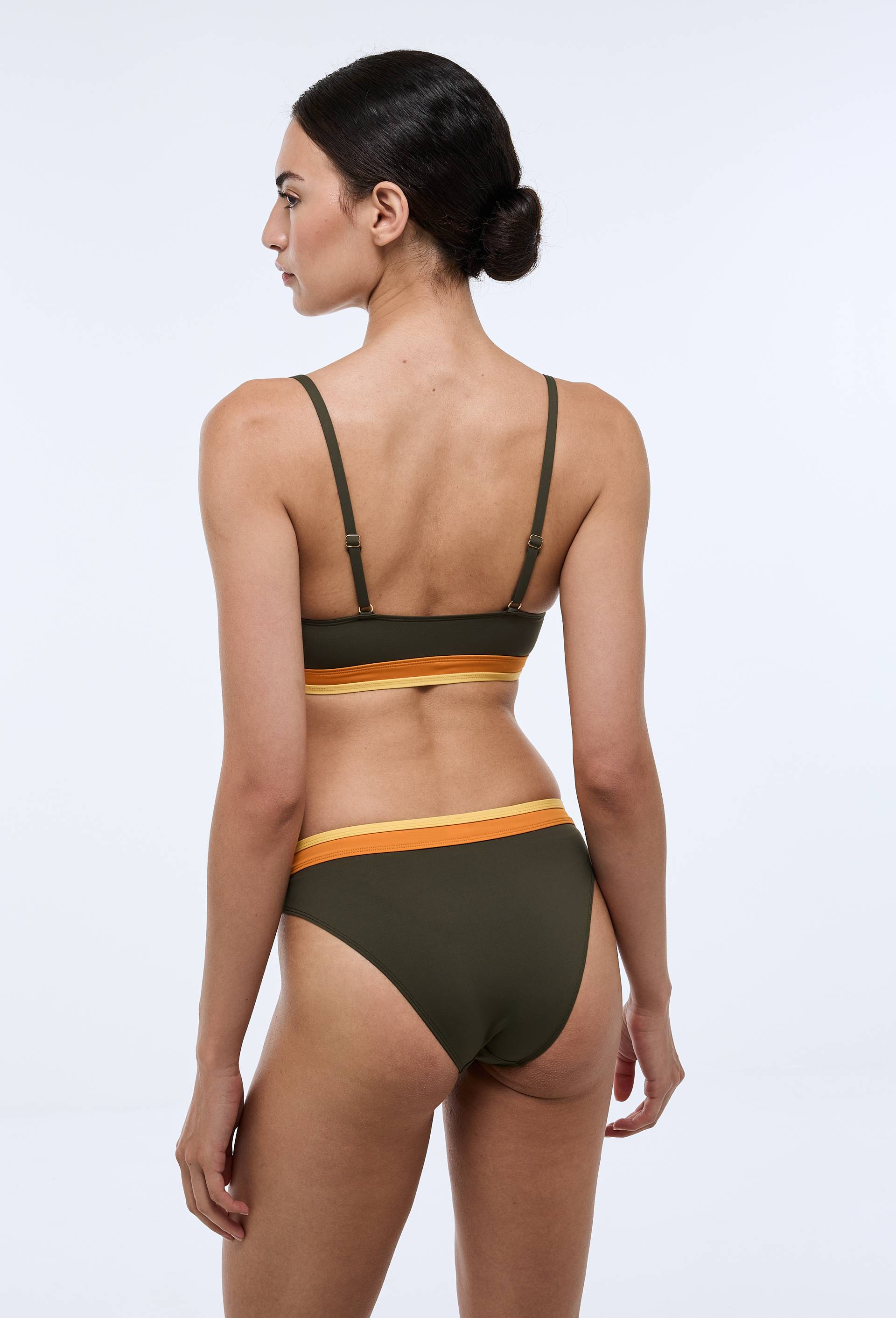 Haut de maillot de bain ALYCE, Vert fonc&eacute;, large image number 1