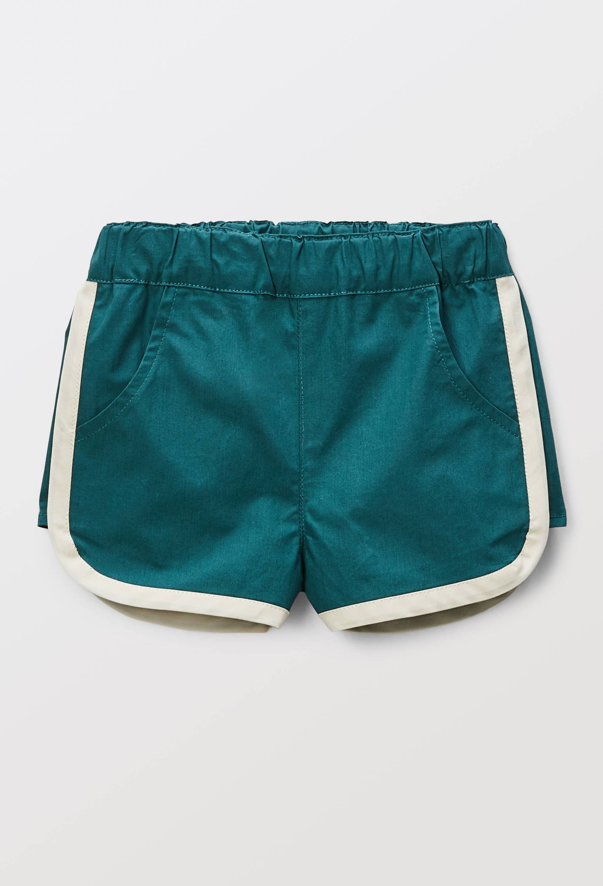 Short uni en coton BIO GOTS, Vert fonc&eacute;, large image number 0