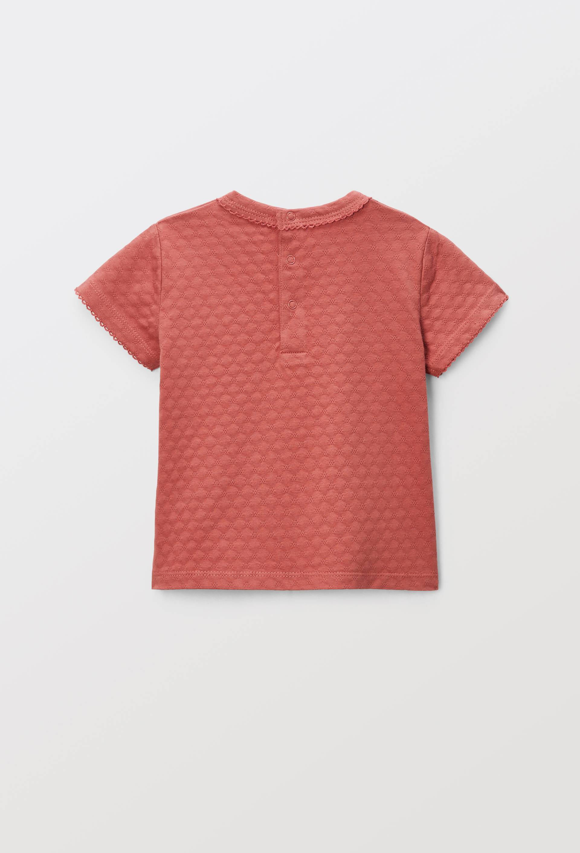 T-shirt manches courtes uni en coton BIO GOTS, Jaune, large image number 1.0