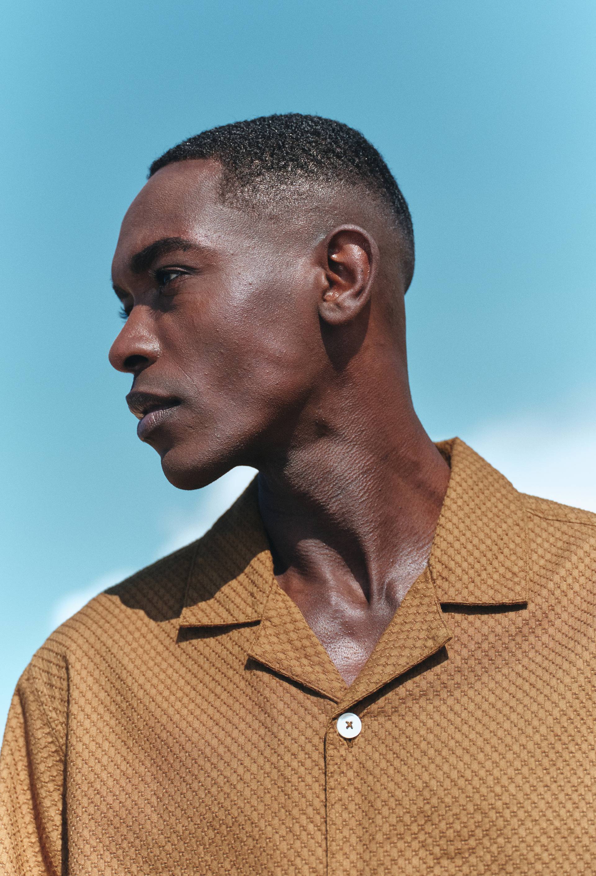 Chemise manches courtes en coton BIO GOTS, Vert foncé, large image number 2
