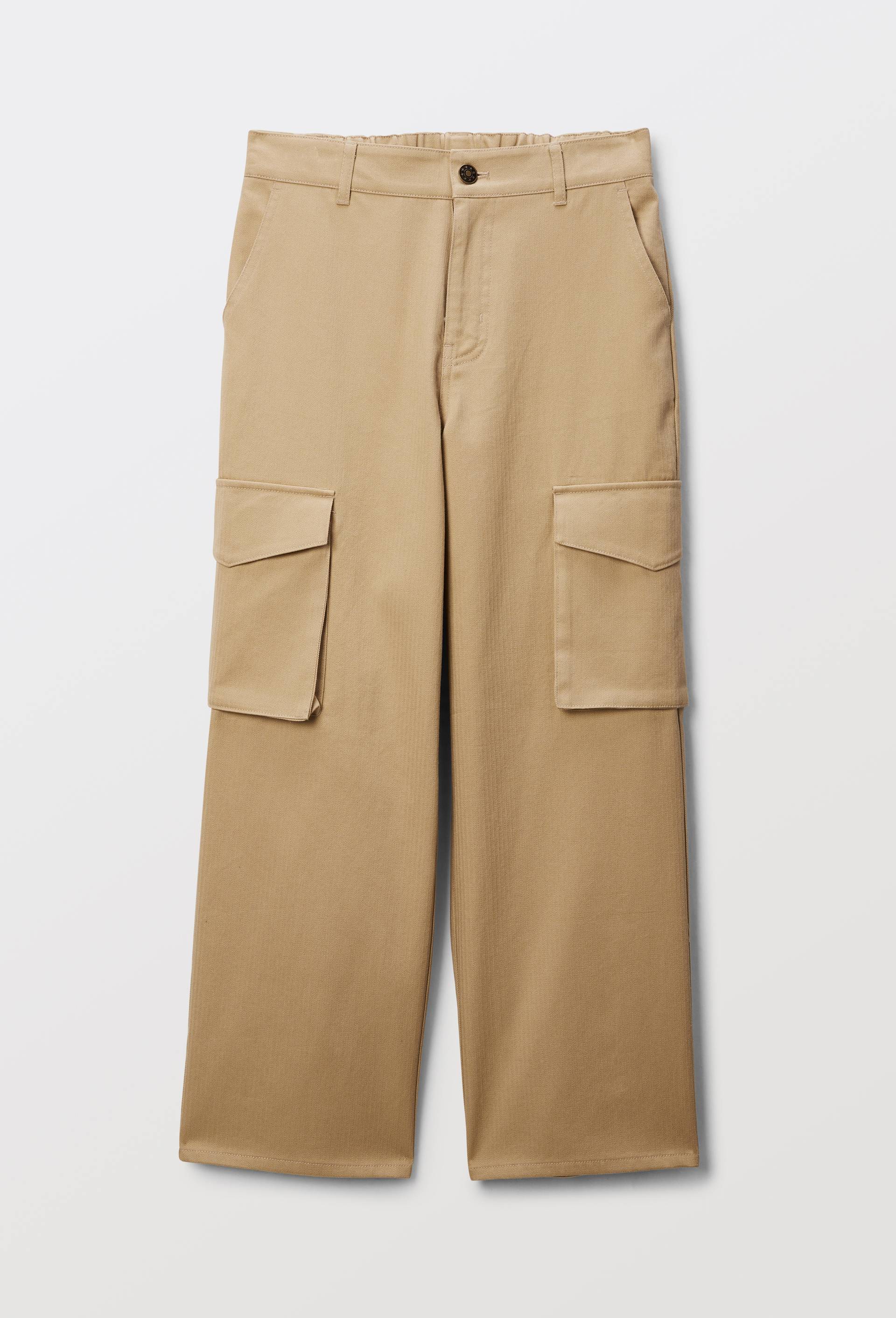 Pantalon cargo large en coton BIO GOTS, Beige, large image number 0.0