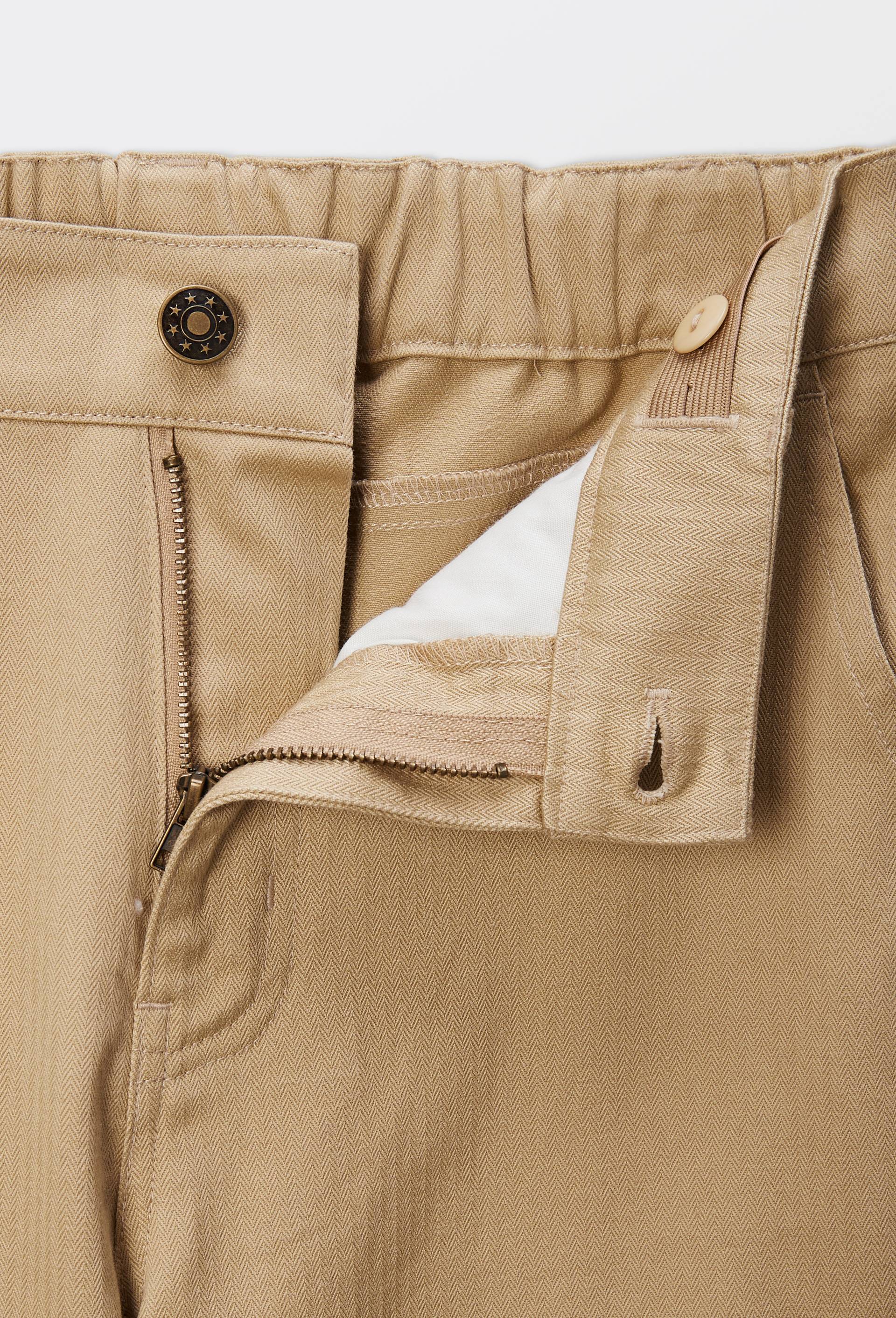 Pantalon cargo large en coton BIO GOTS, Beige, large image number 2