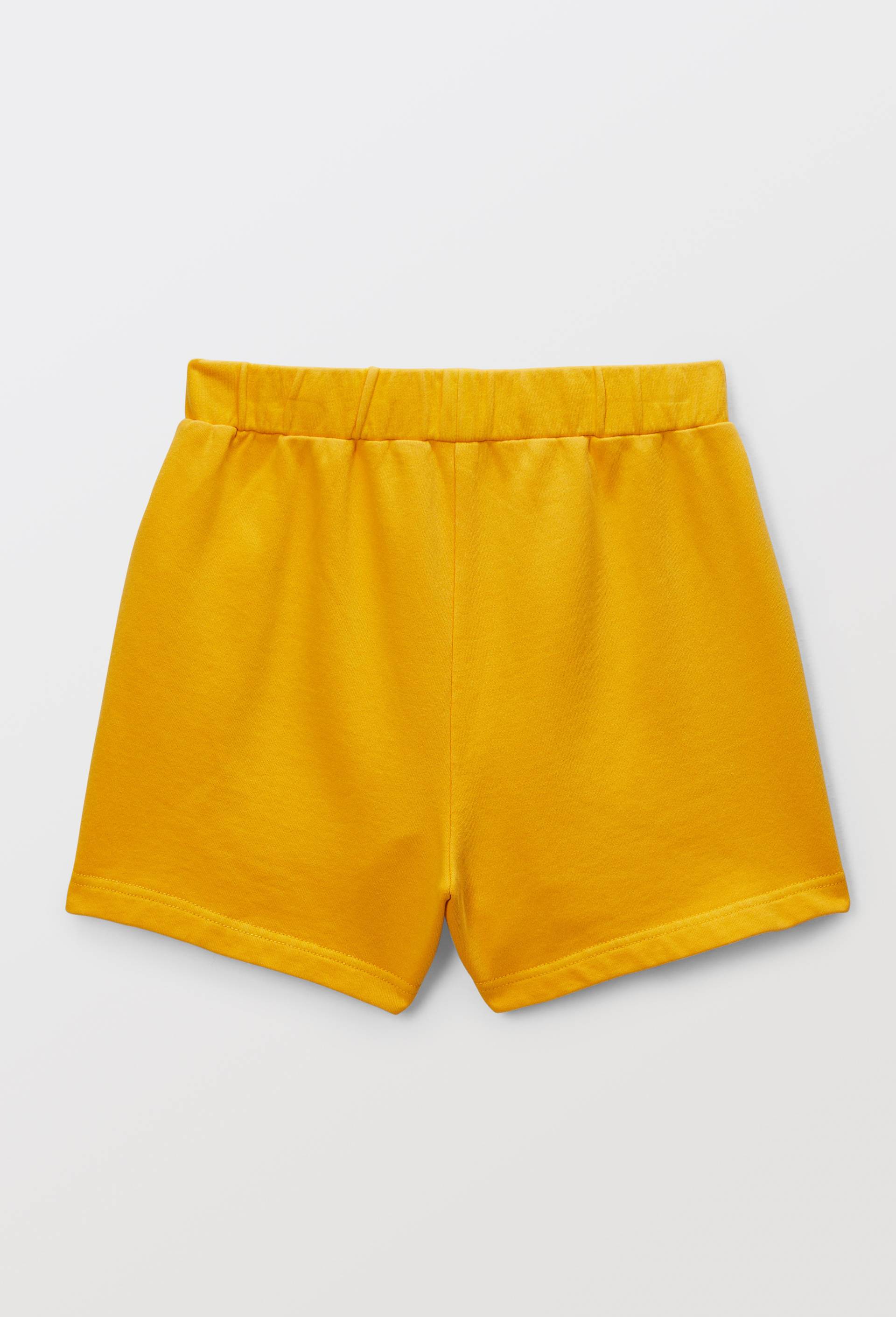 Short molleton en coton BIO GOTS, Jaune, large image number 2