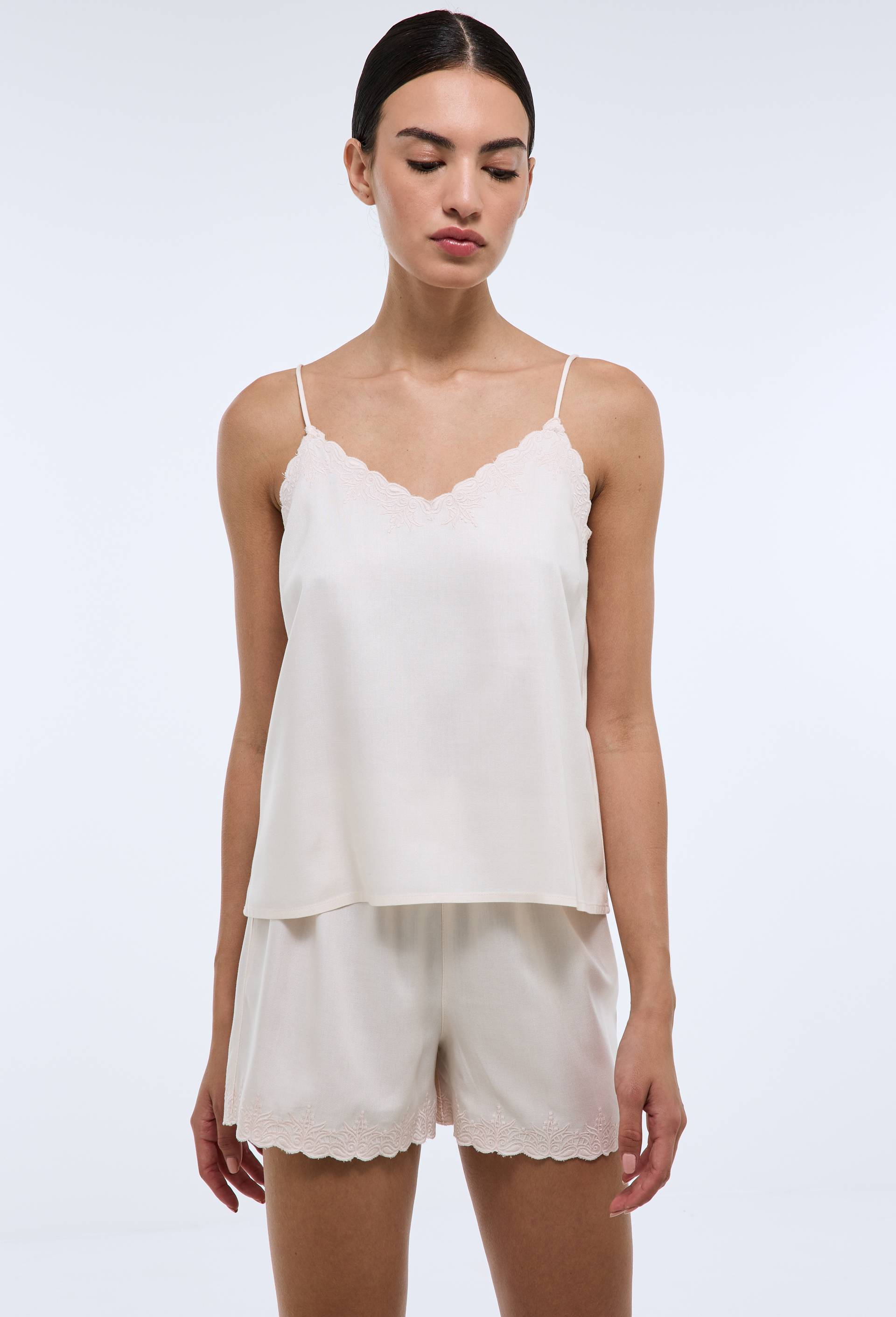 Pyjashort uni en viscose - MONOPRIX - Modalova
