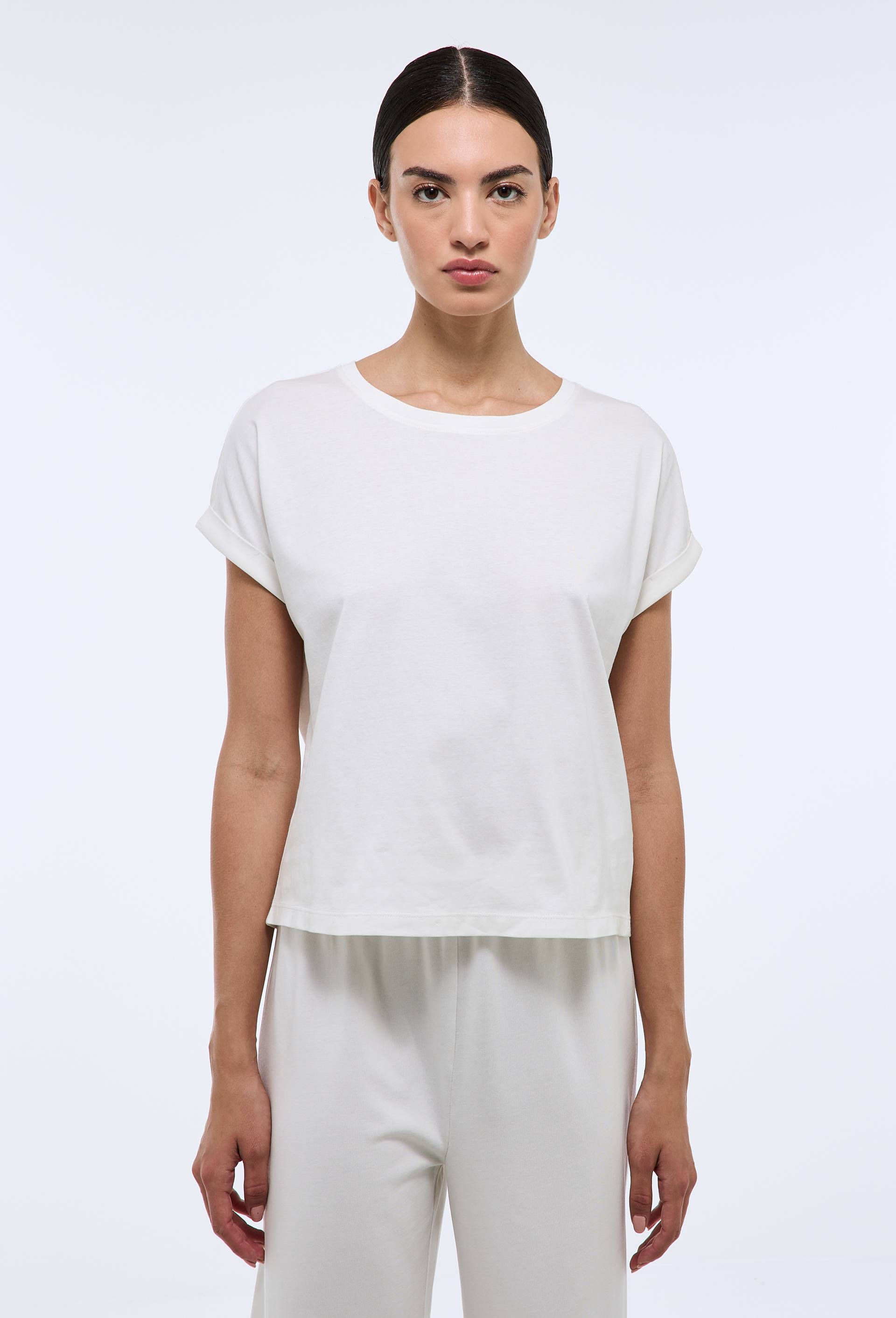 T-shirt uni à manches courtes en coton jersey BIO GOTS - MONOPRIX - Modalova