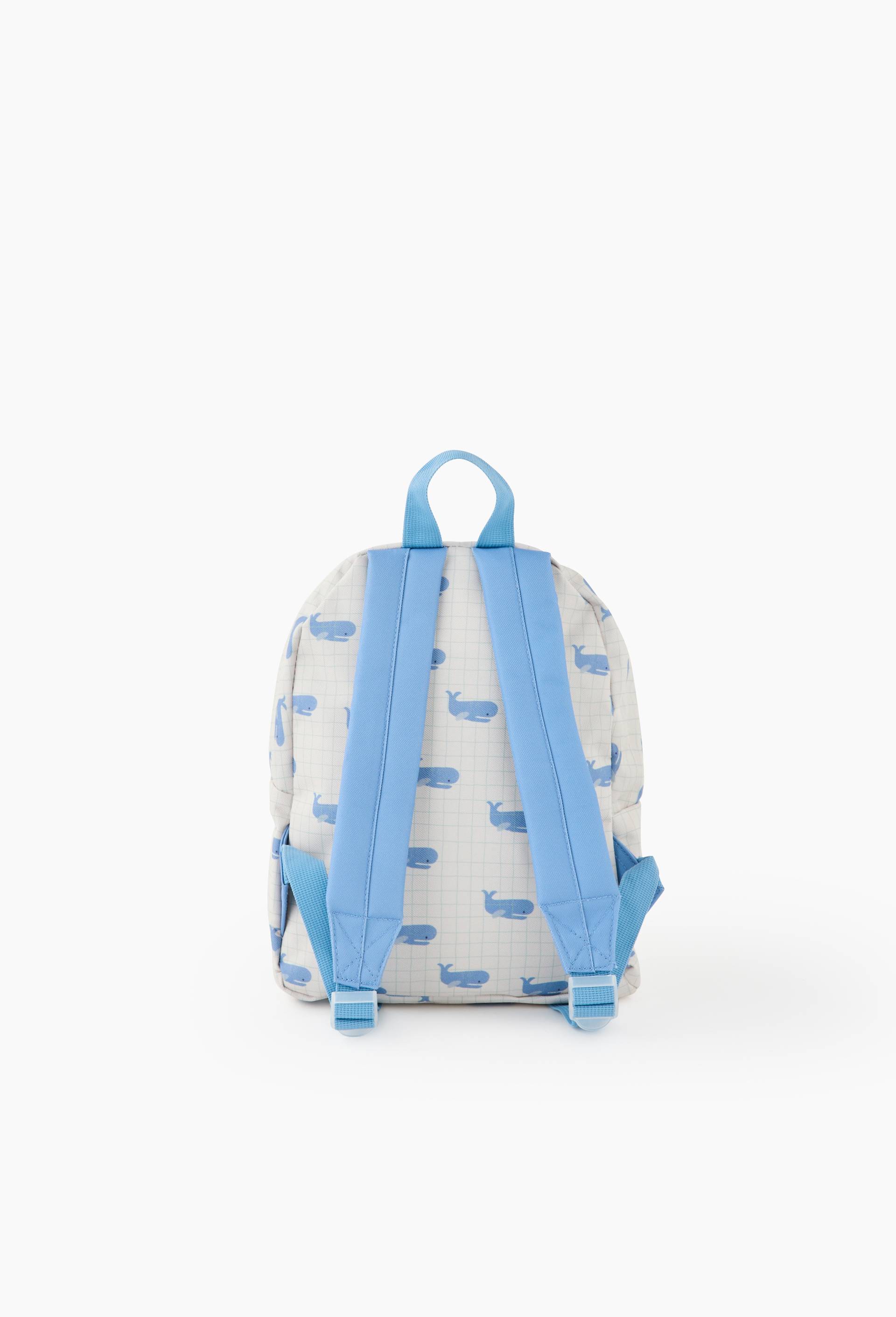 Mini sac &agrave; dos baleine, Bleu, large image number 1