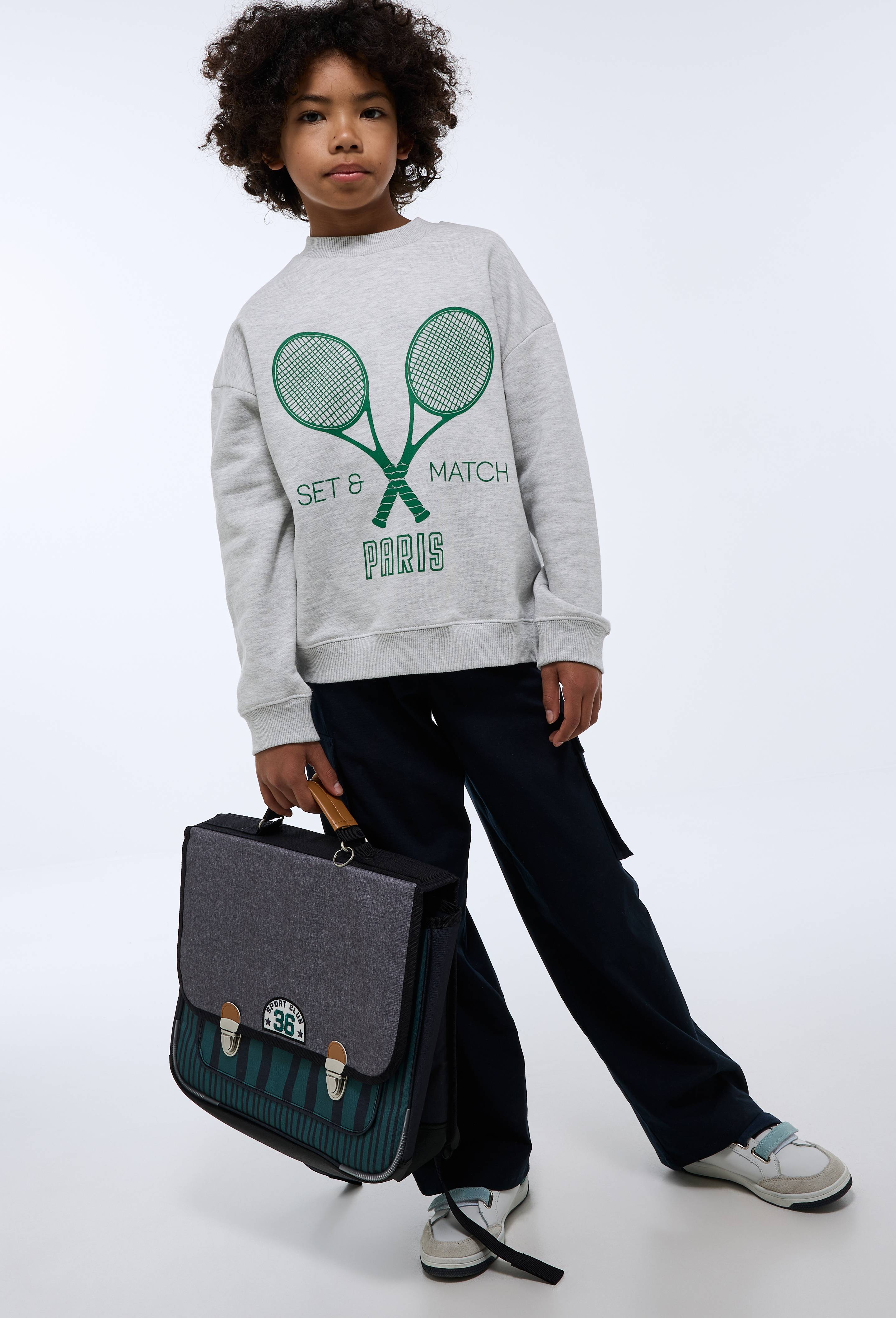 Cartable sport club, 38cm, Vert fonc&eacute;, large image number 1