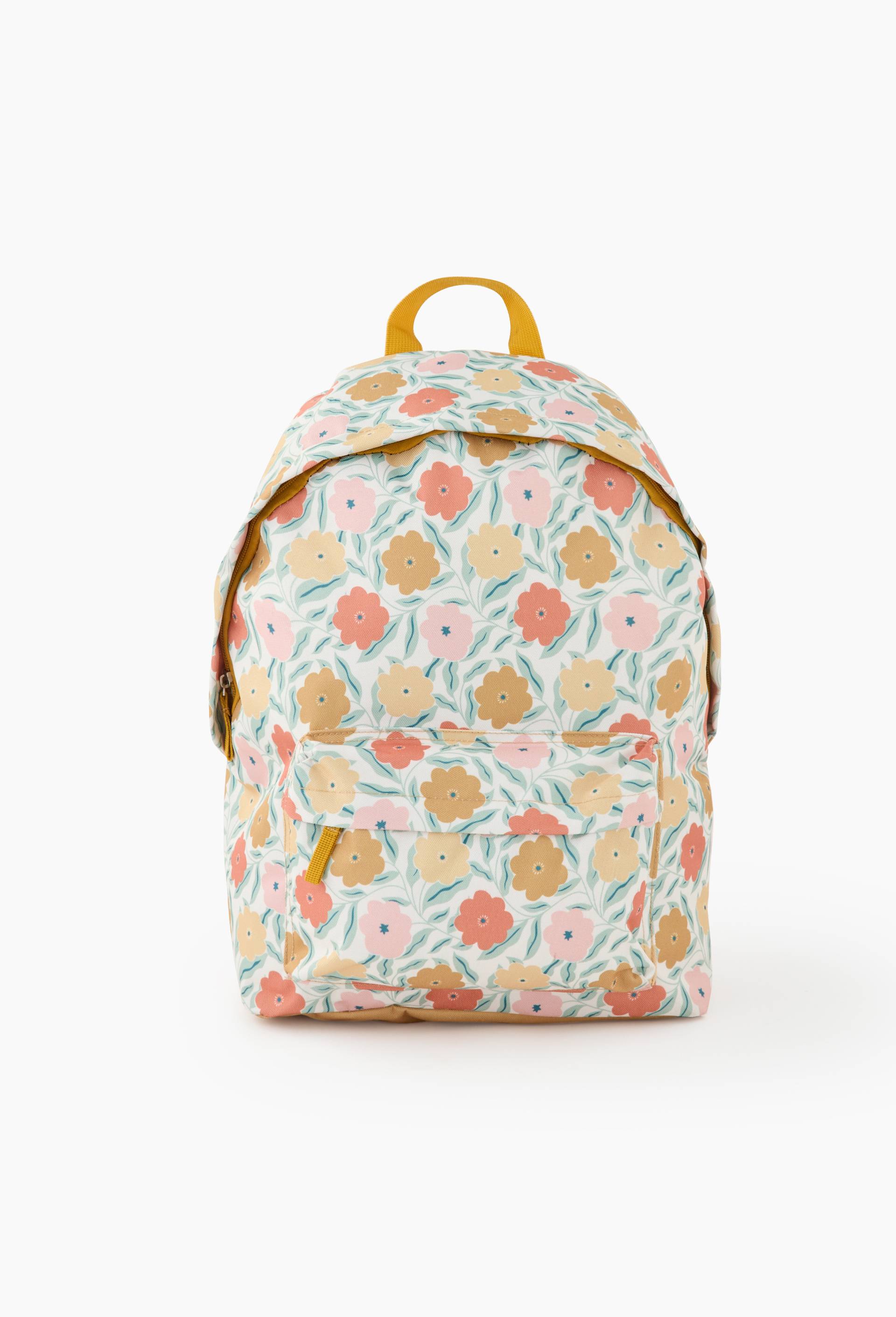 Sac &agrave; dos et trousse &agrave; fleurs, Multicolore, large image number 0