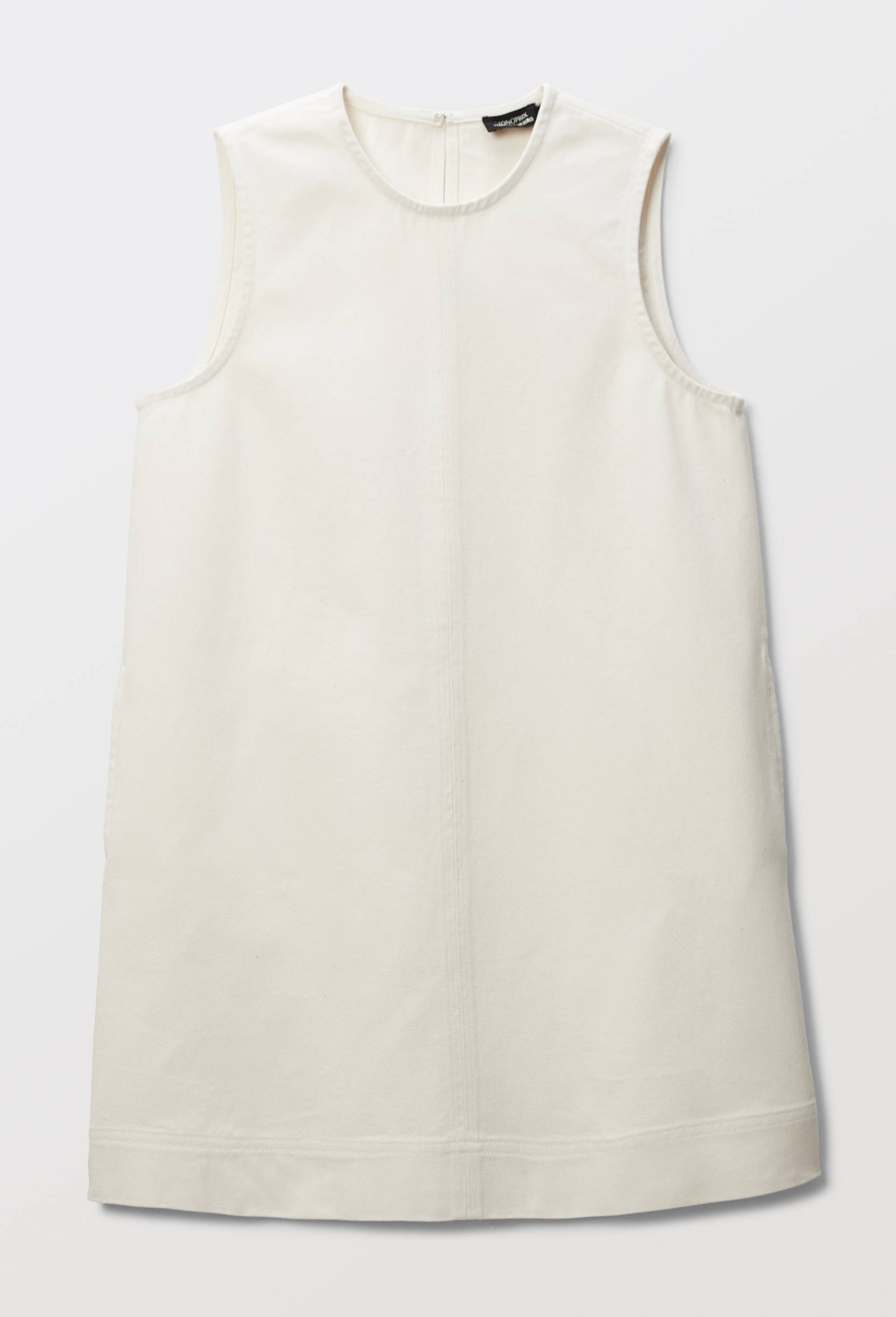 Robe courte en jean en coton BIO GOTS, Ecru, large image number 2.0