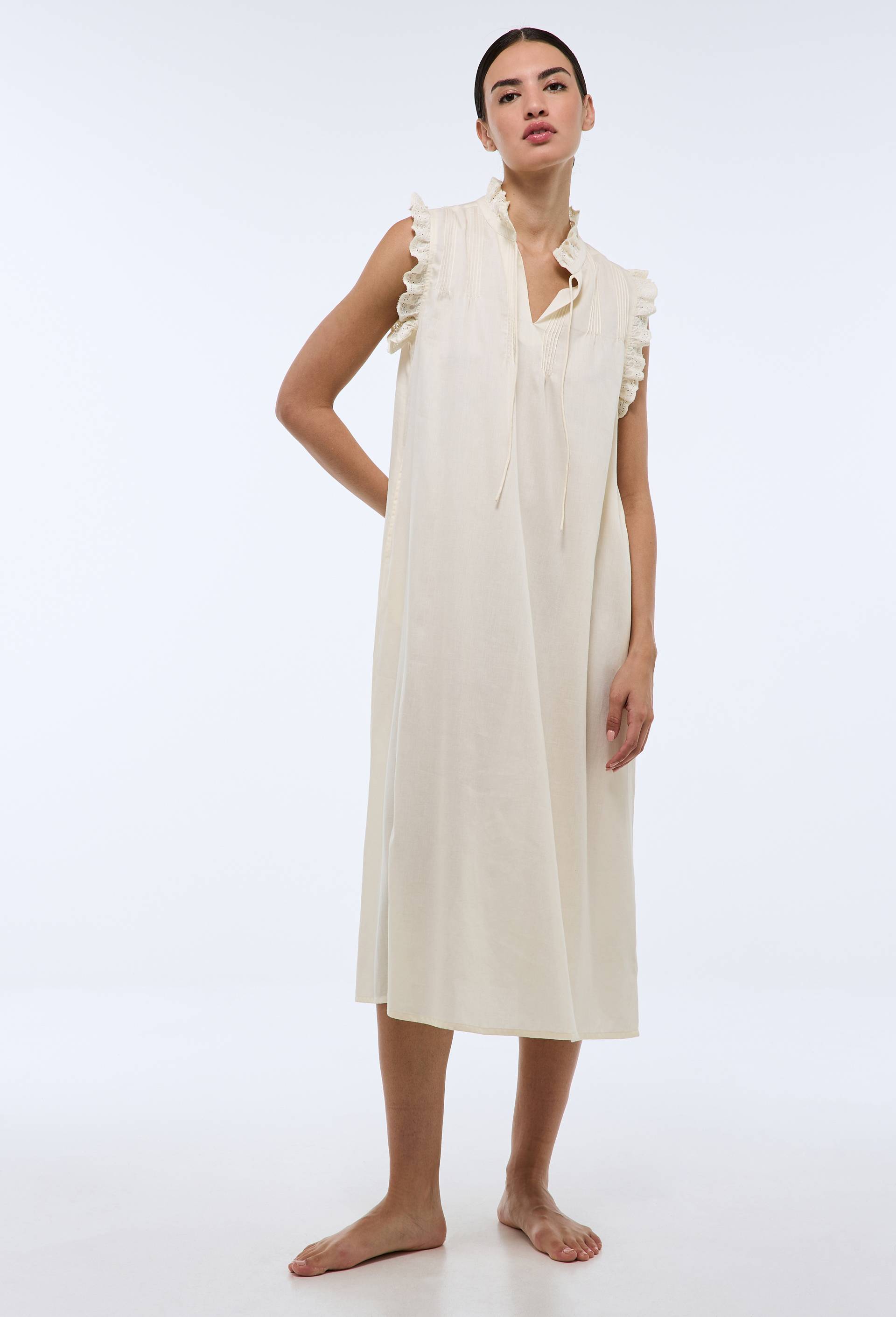 Chemise de nuit sans manches en coton BIO GOTS - MONOPRIX - Modalova