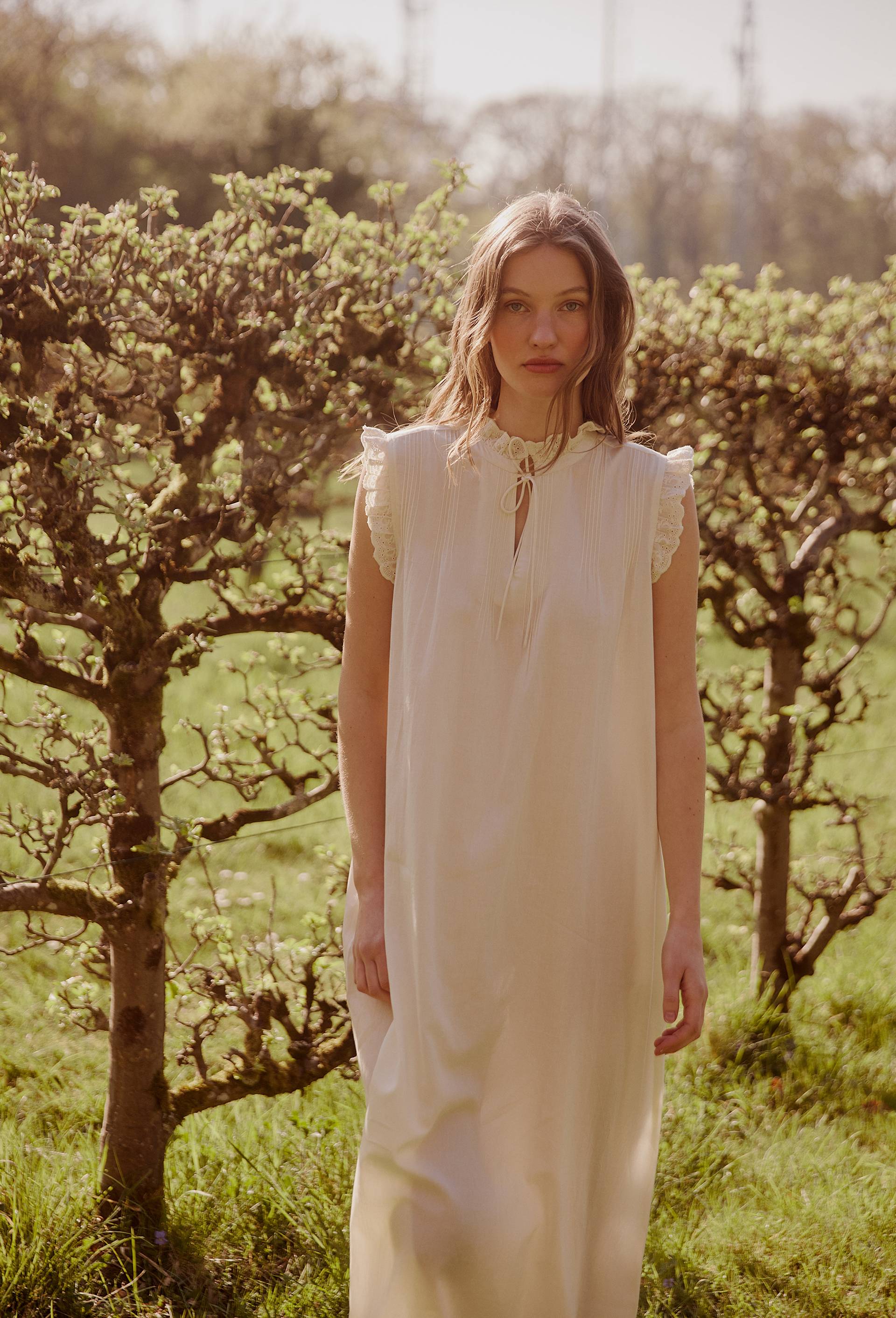 Chemise de nuit sans manches en coton BIO GOTS - MONOPRIX - Modalova