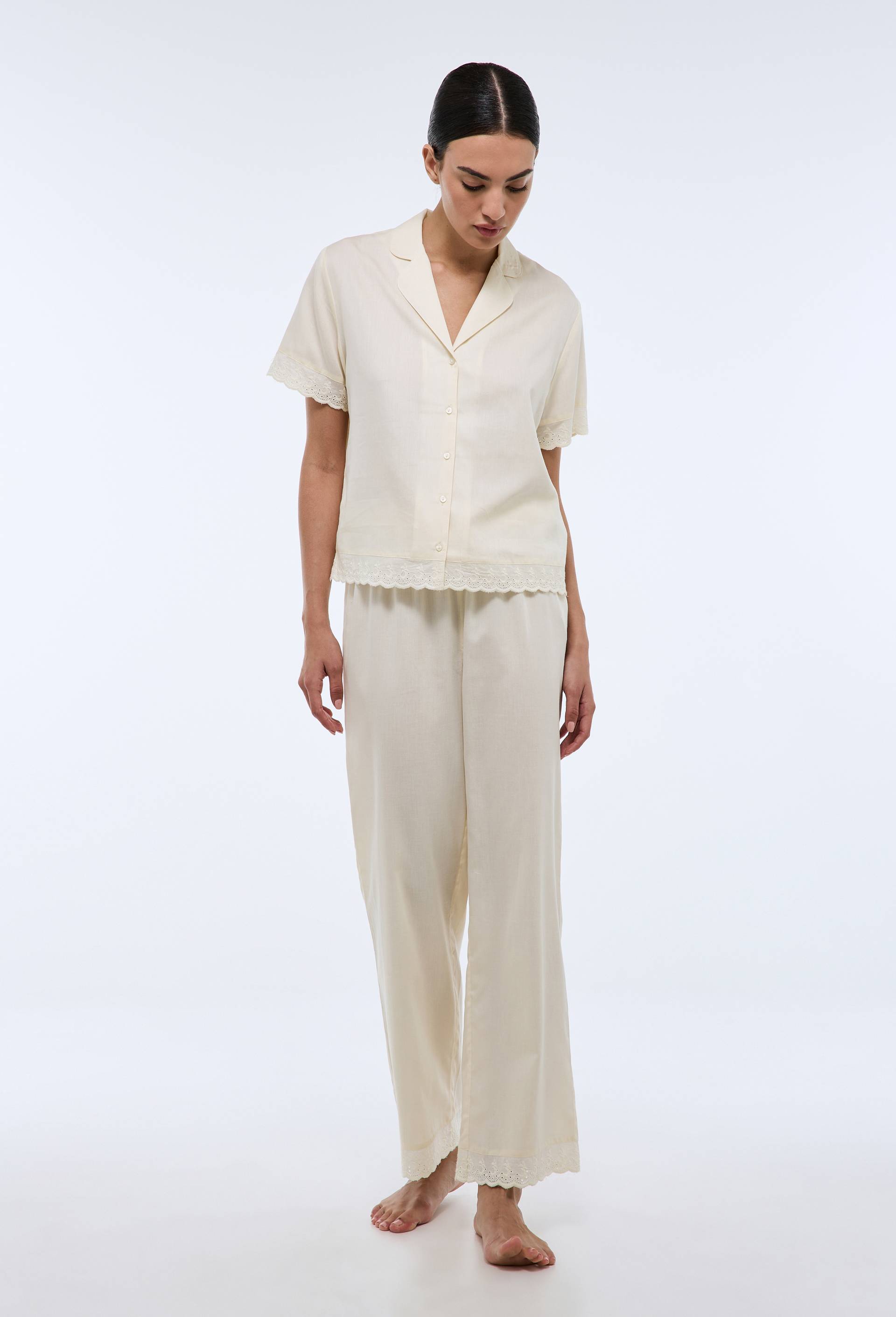 Pyjama uni en coton BIO GOTS - MONOPRIX - Modalova