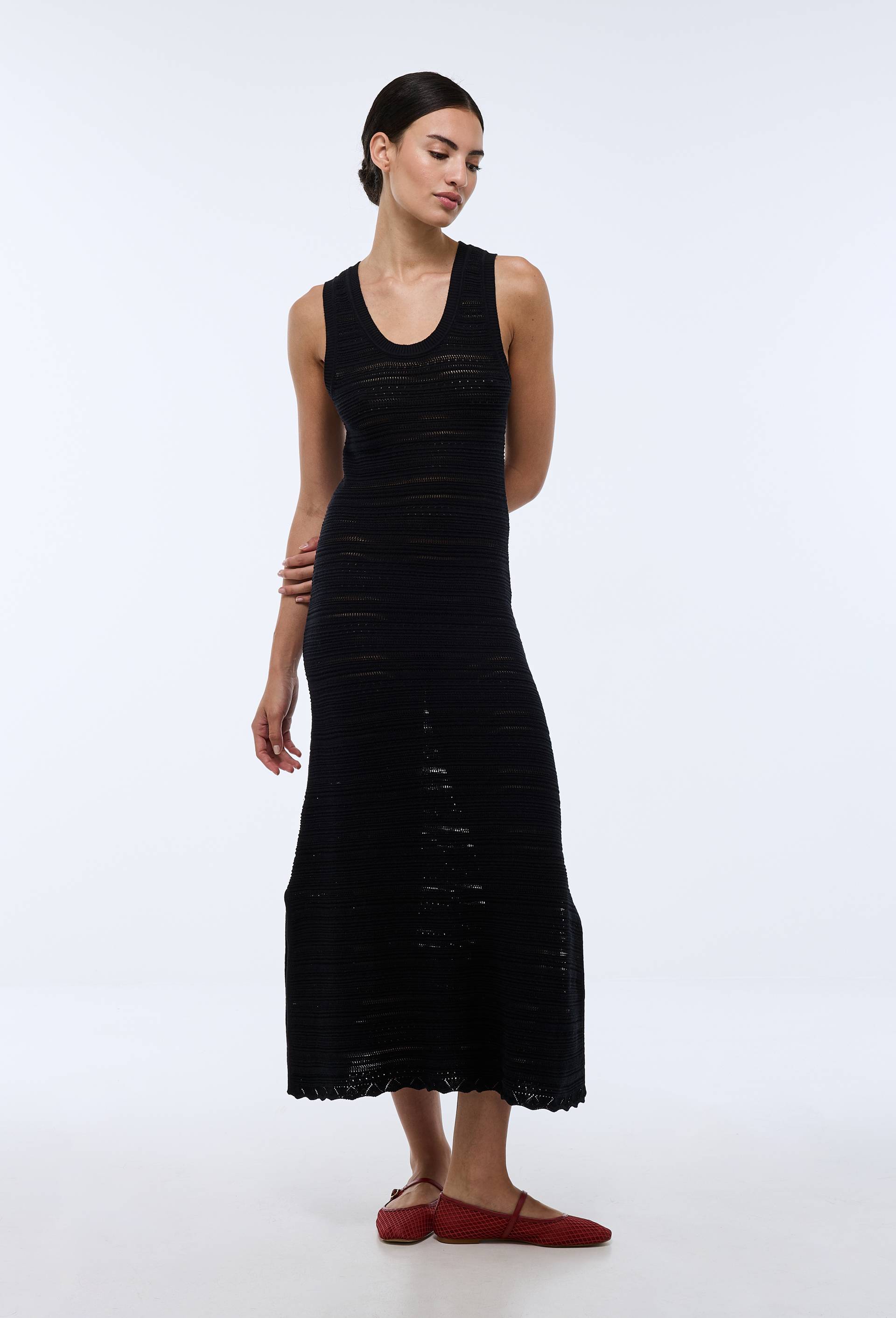 Robe de plage en crochet, Noir, large image number 0