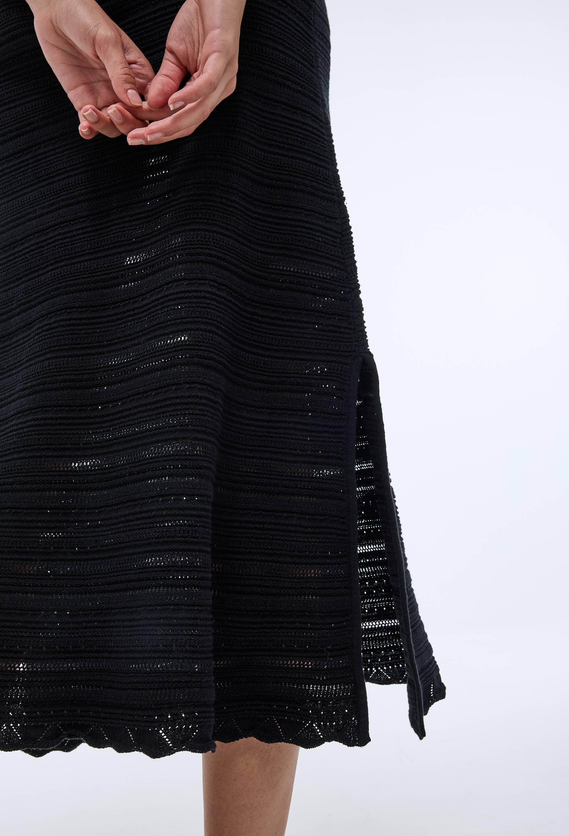 Robe de plage en crochet, Noir, large image number 1