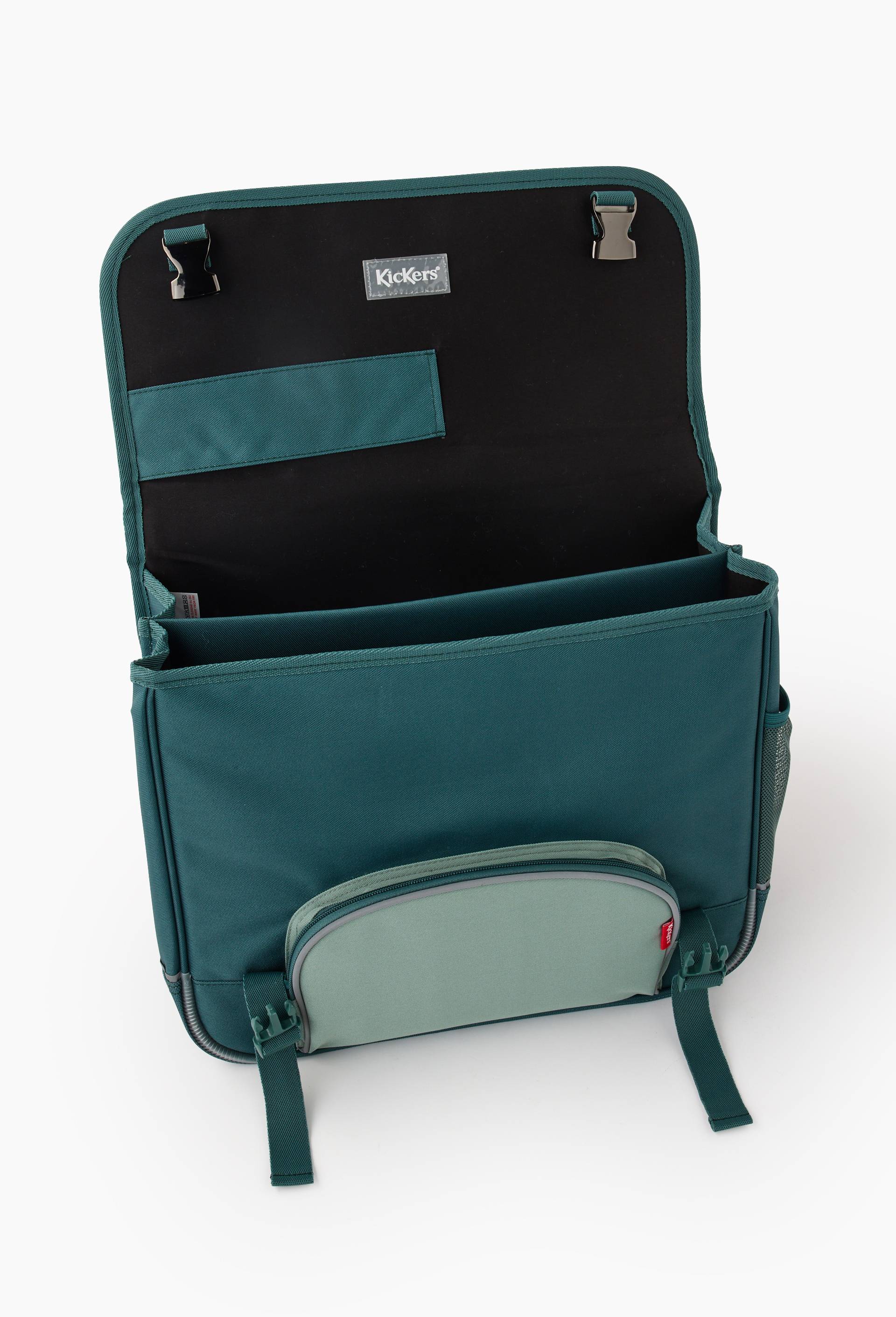 Cartable dinosaures, 38cm, Vert fonc&eacute;, large image number 1