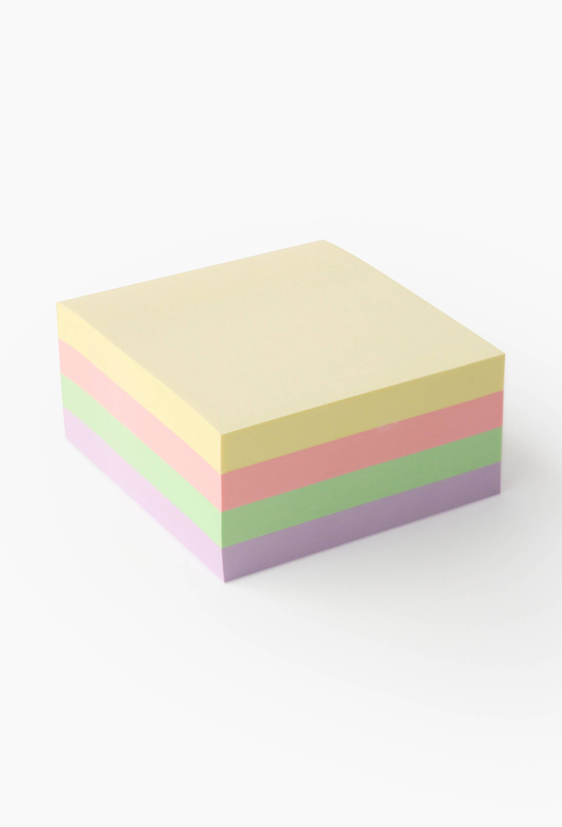 Bloc notes repositionnables 76x76mm - 400 feuilles coloris pastel - OPP Bag, , large image number 0