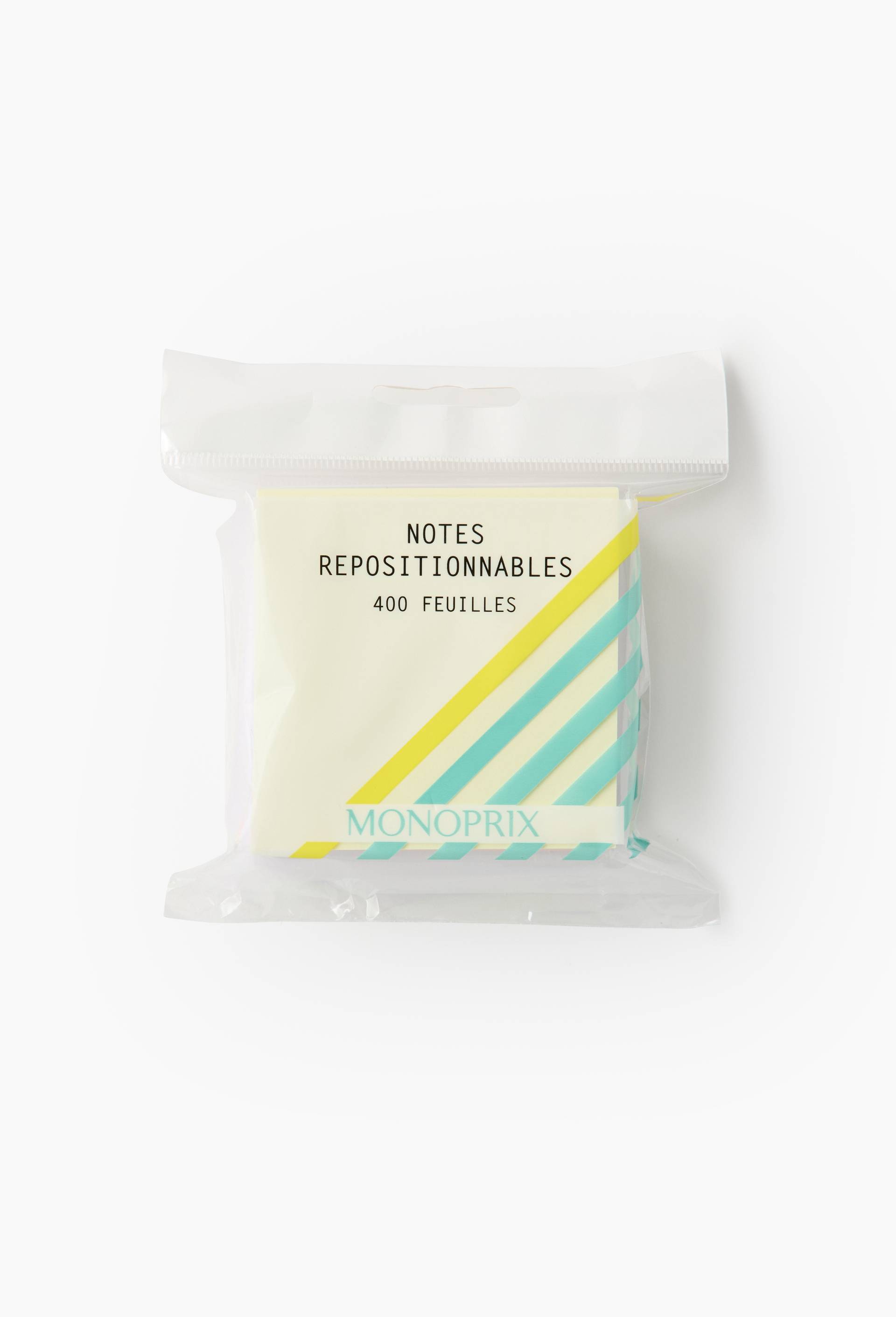 Bloc notes repositionnables 76x76mm - 400 feuilles coloris pastel - OPP Bag, , large image number 1