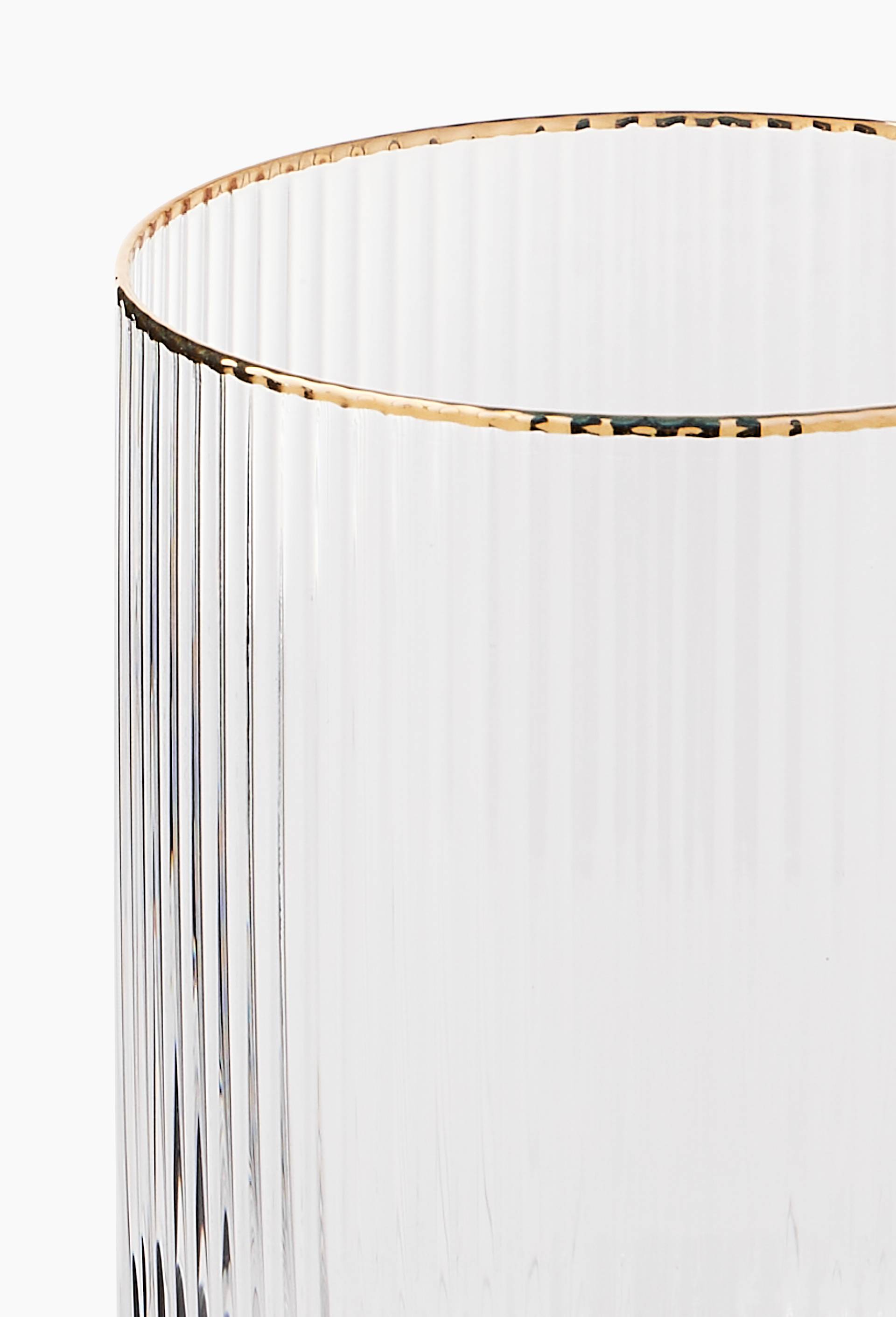 Gobelet finition stri&eacute;e, 27cl, Transparent, large image number 1.0