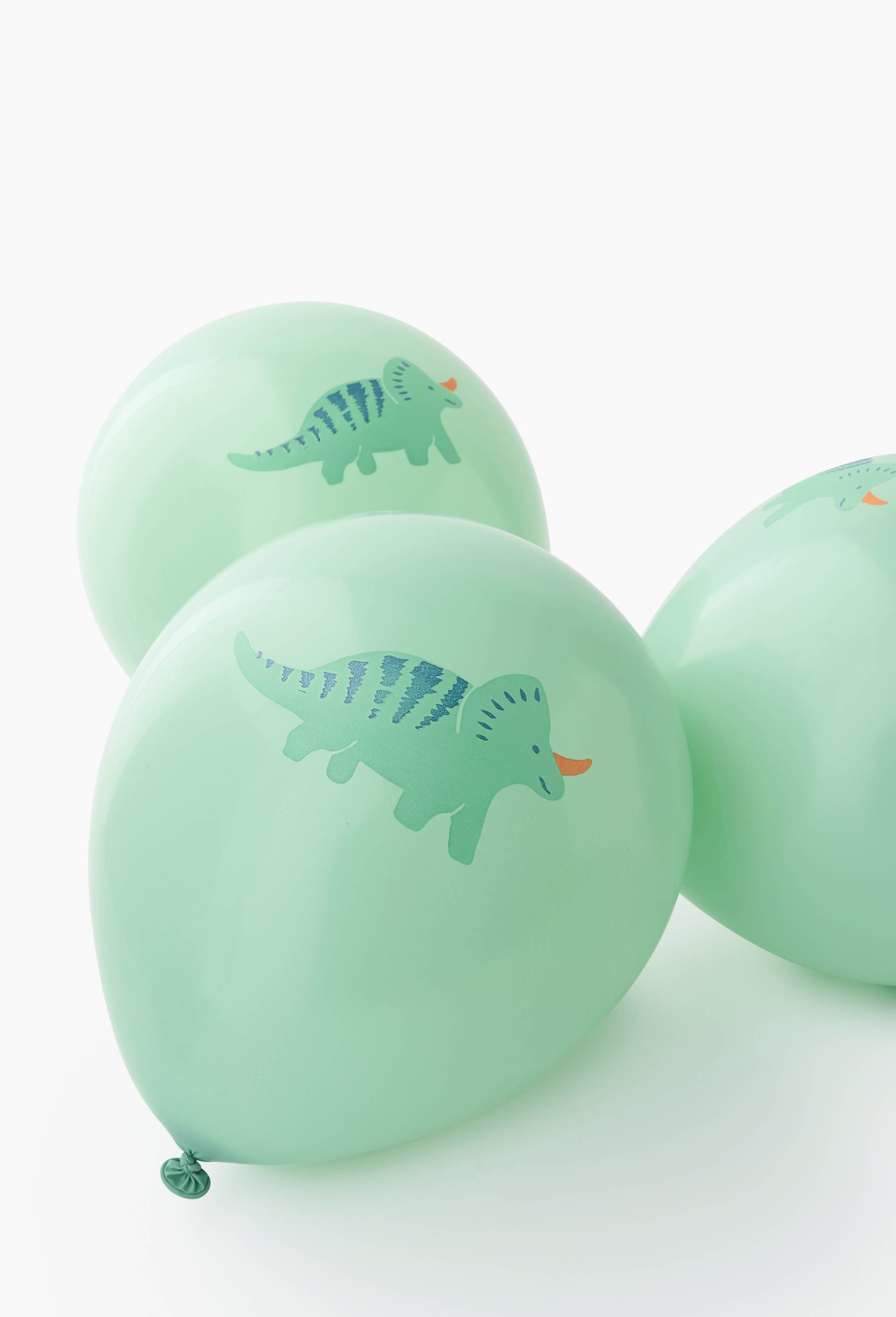 8 ballons imprim&eacute;s dinosaures, , large image number 0