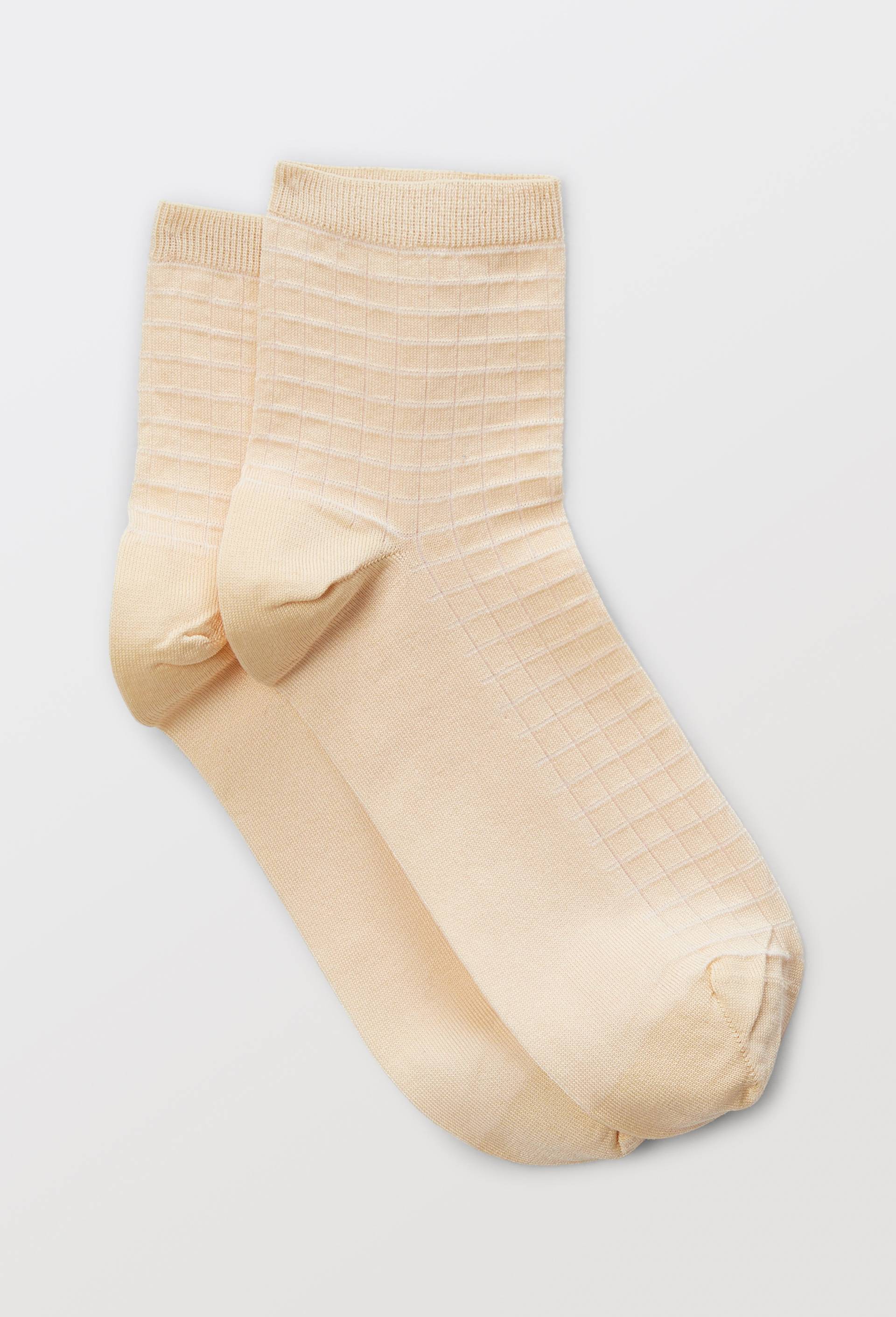 Paire de socquettes en fil d'écosse, Brun clair, swatch image