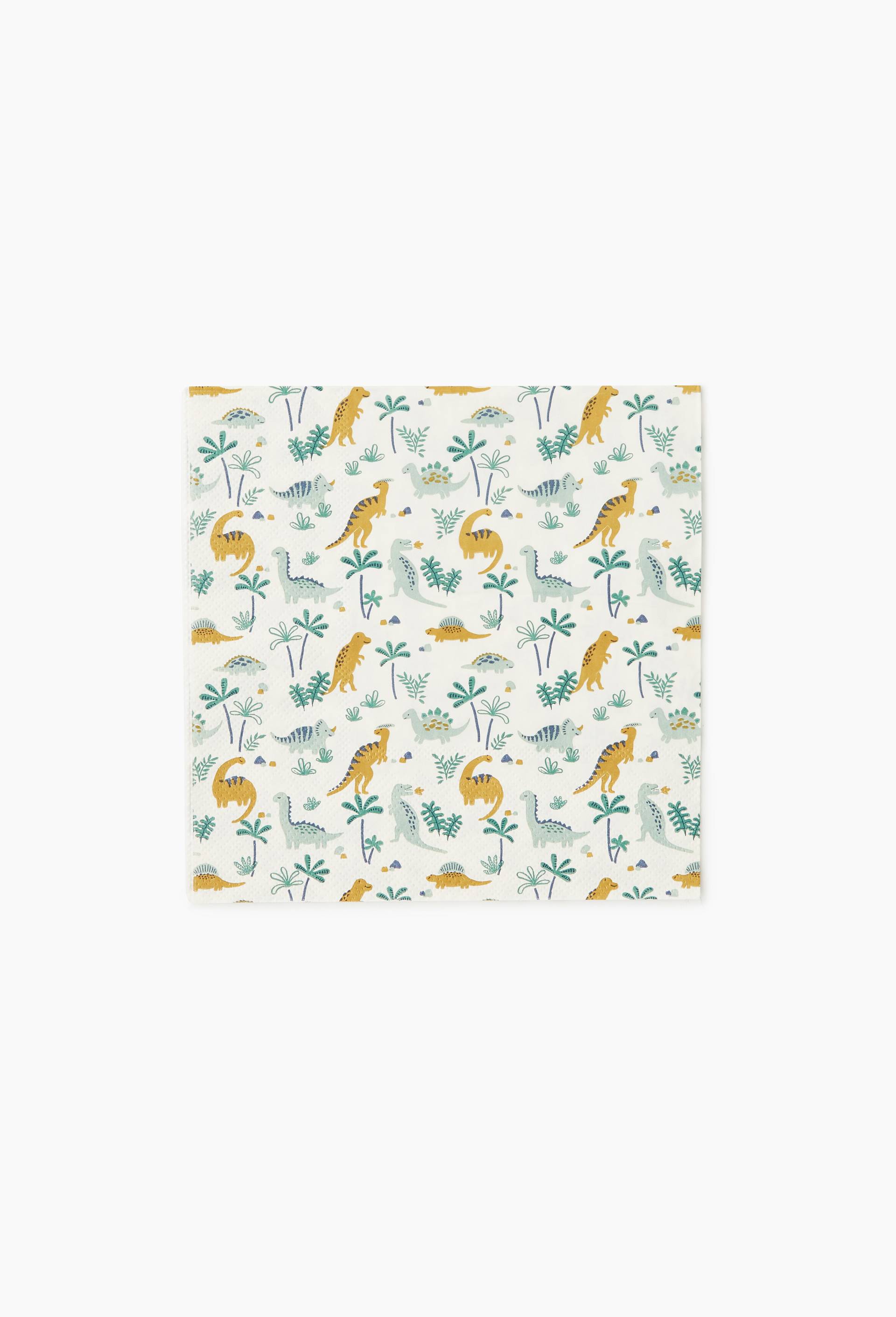 20 serviettes en papier dinosaures, , large image number 0.0
