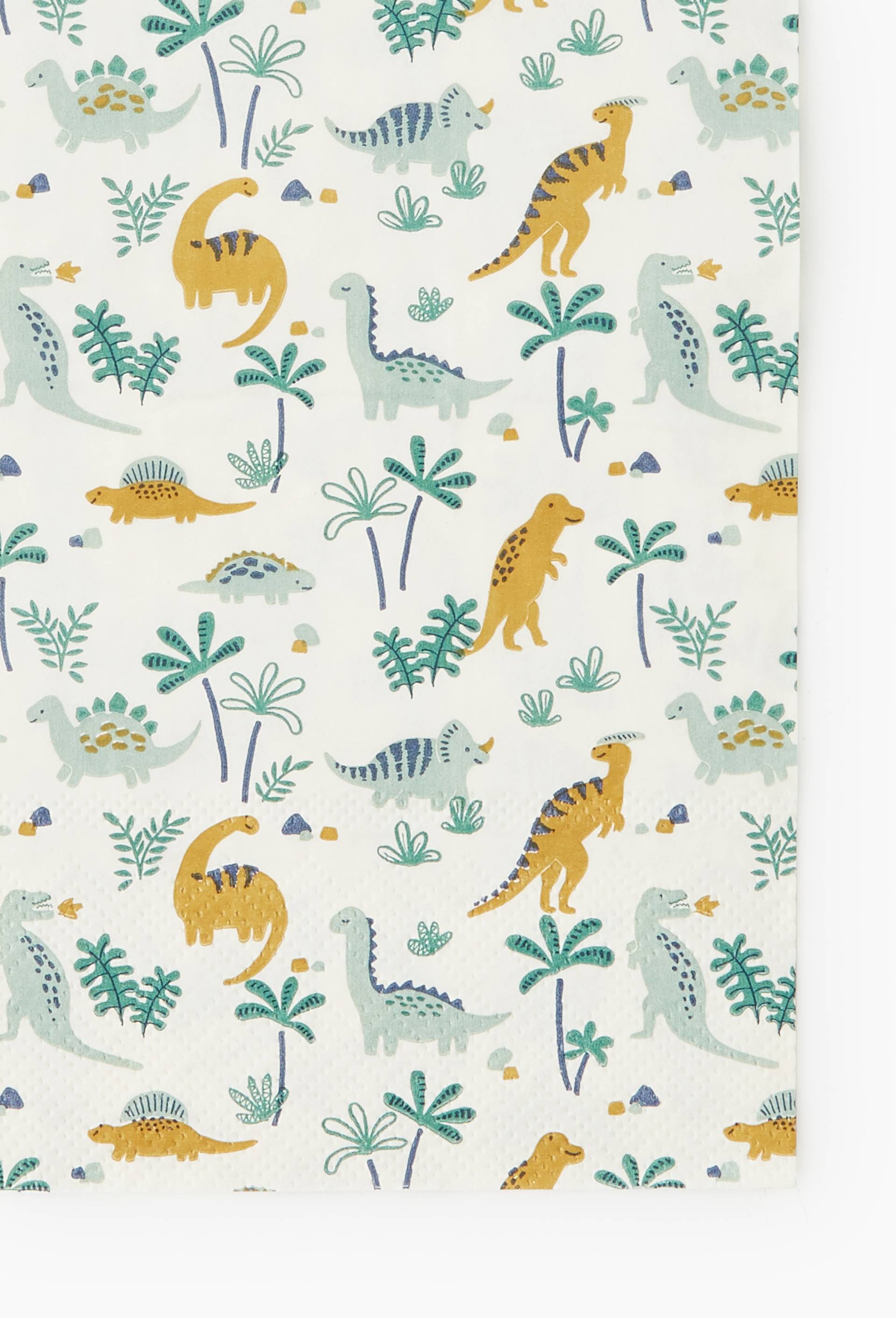 20 serviettes en papier dinosaures, , large image number 1.0