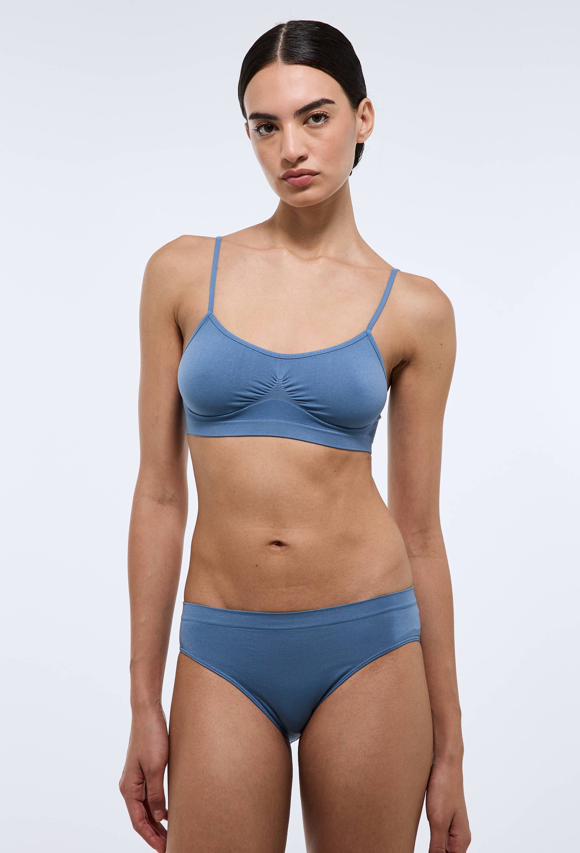 Lot de 3 culottes MIA sans coutures, Bleu, large image number 1.0