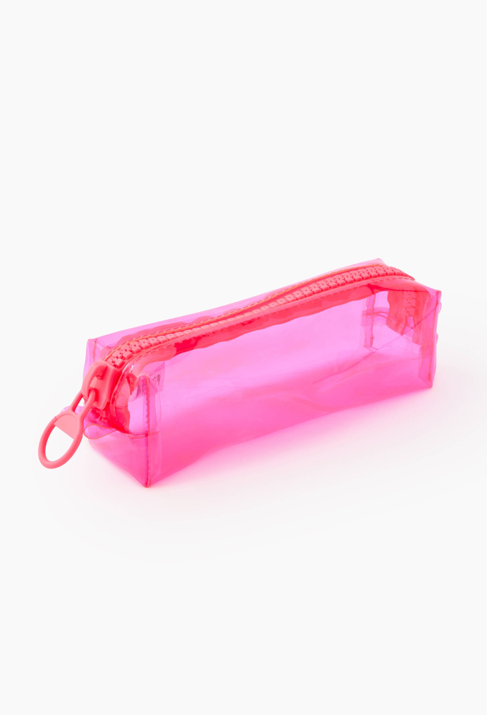 Trousse fluo &agrave; grand zip, Rose, swatch image