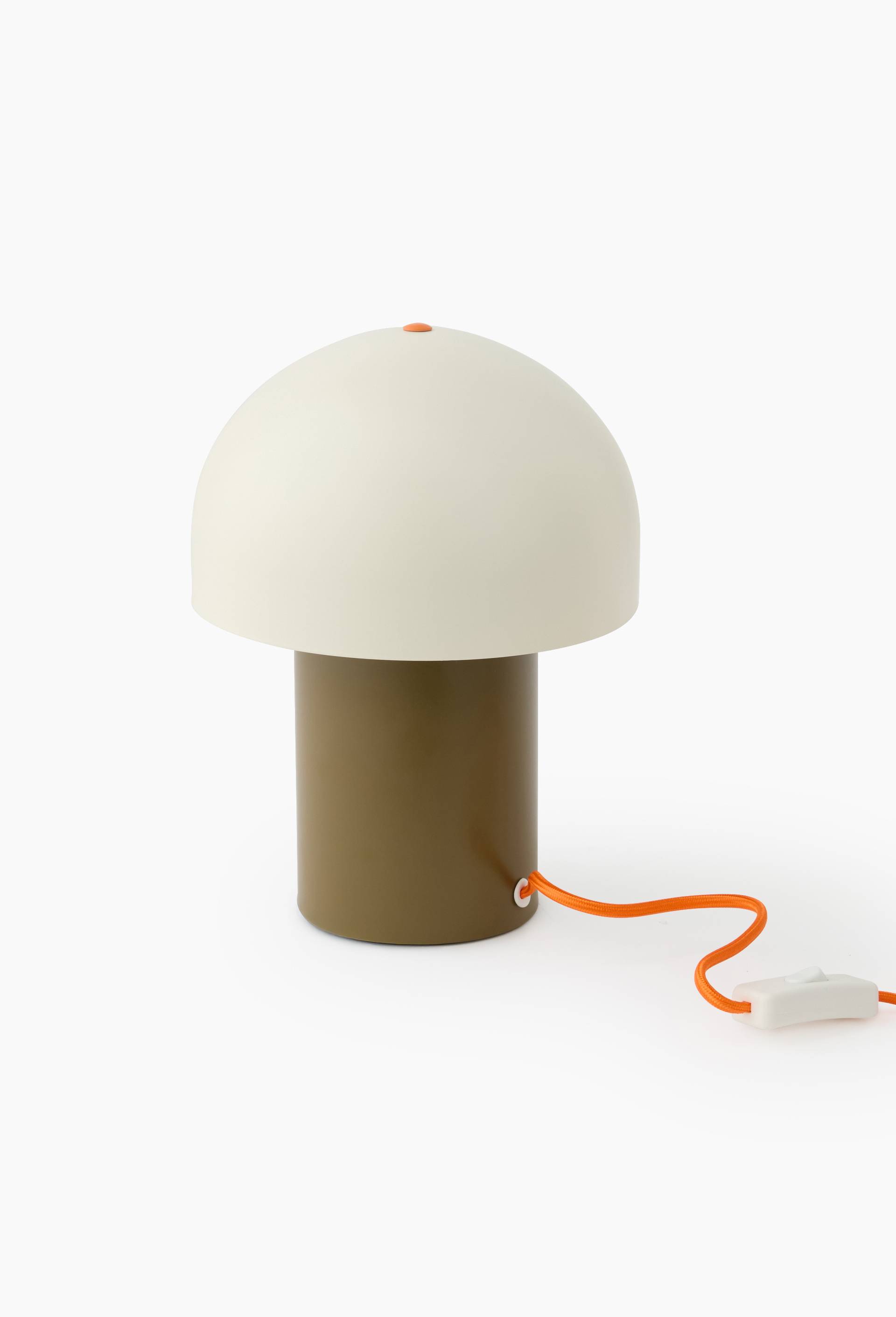 Lampe bicolore, 20xH27cm, en m&eacute;tal, Ecru, large image number 0