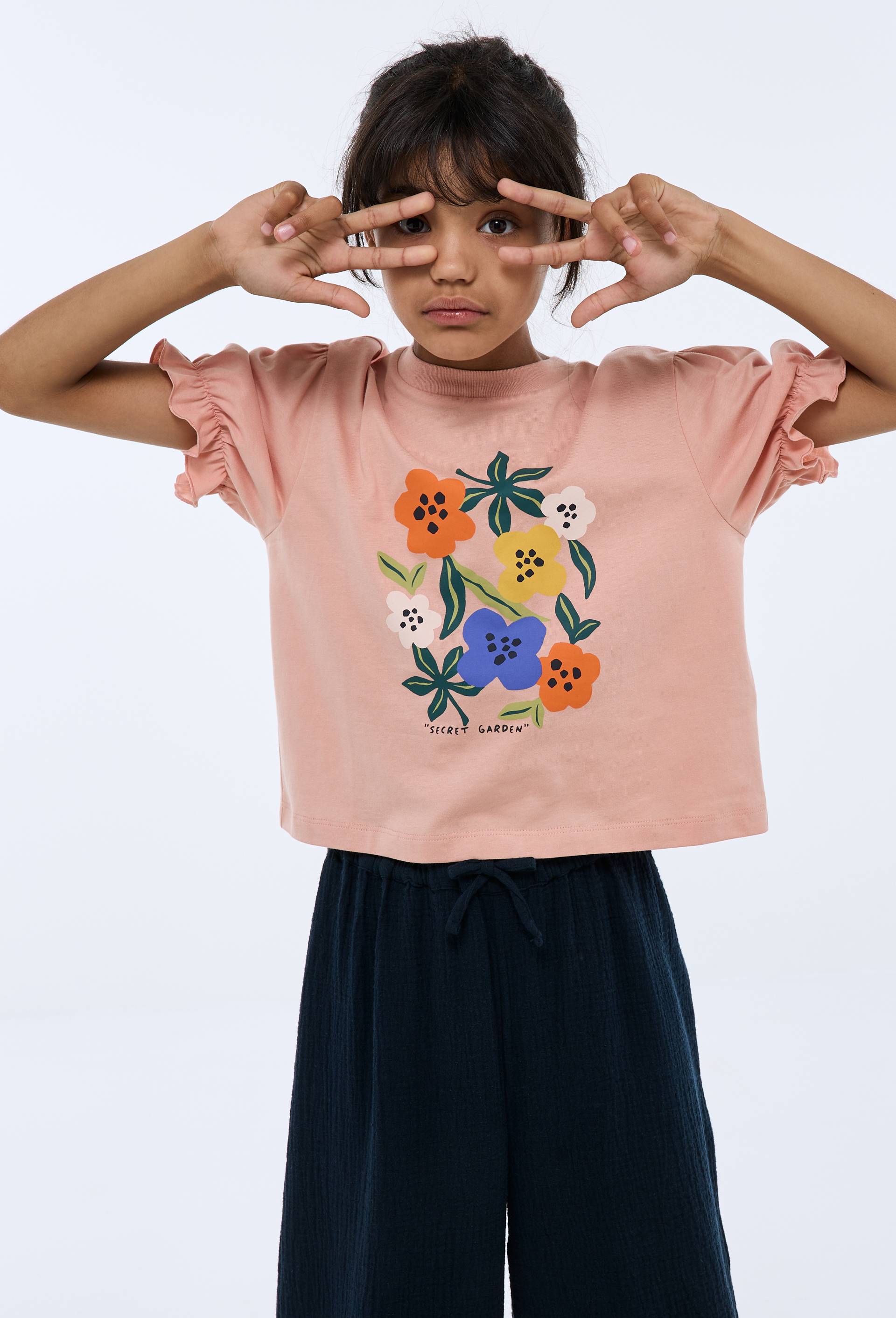 T-shirt Monoprix Enfant Garçon 8 Ans - Manches Courtes Noir Imprimé Géométrique - Occasion Très Bon état