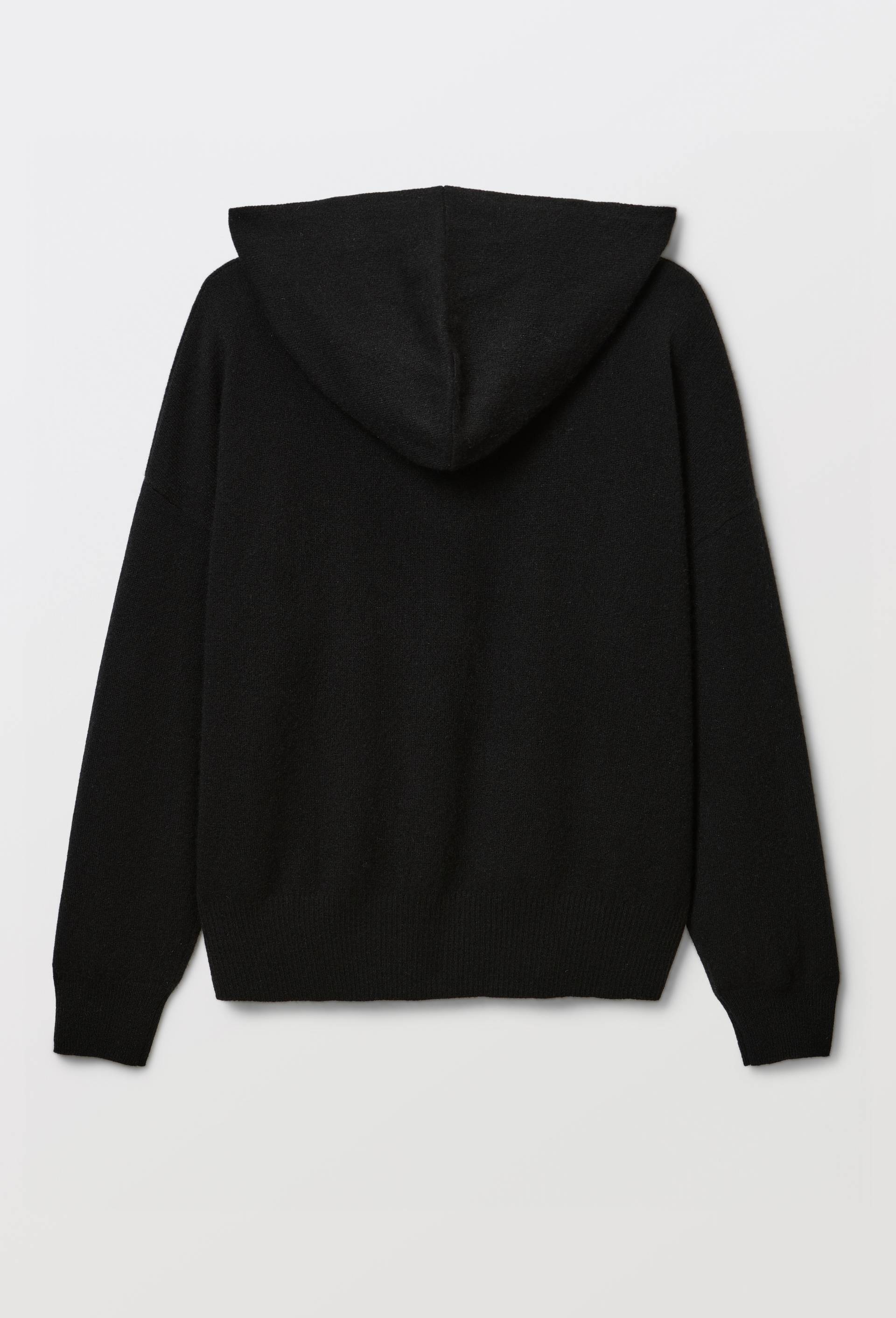 Pull &agrave; capuche en 100% cachemire, Noir, large image number 3.0