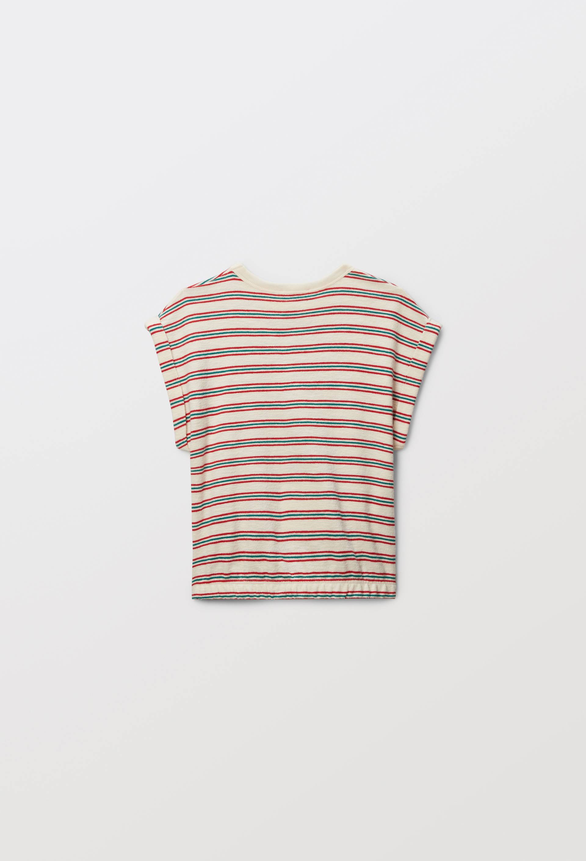 T-shirt ray&eacute; en coton, Ecru, large image number 2