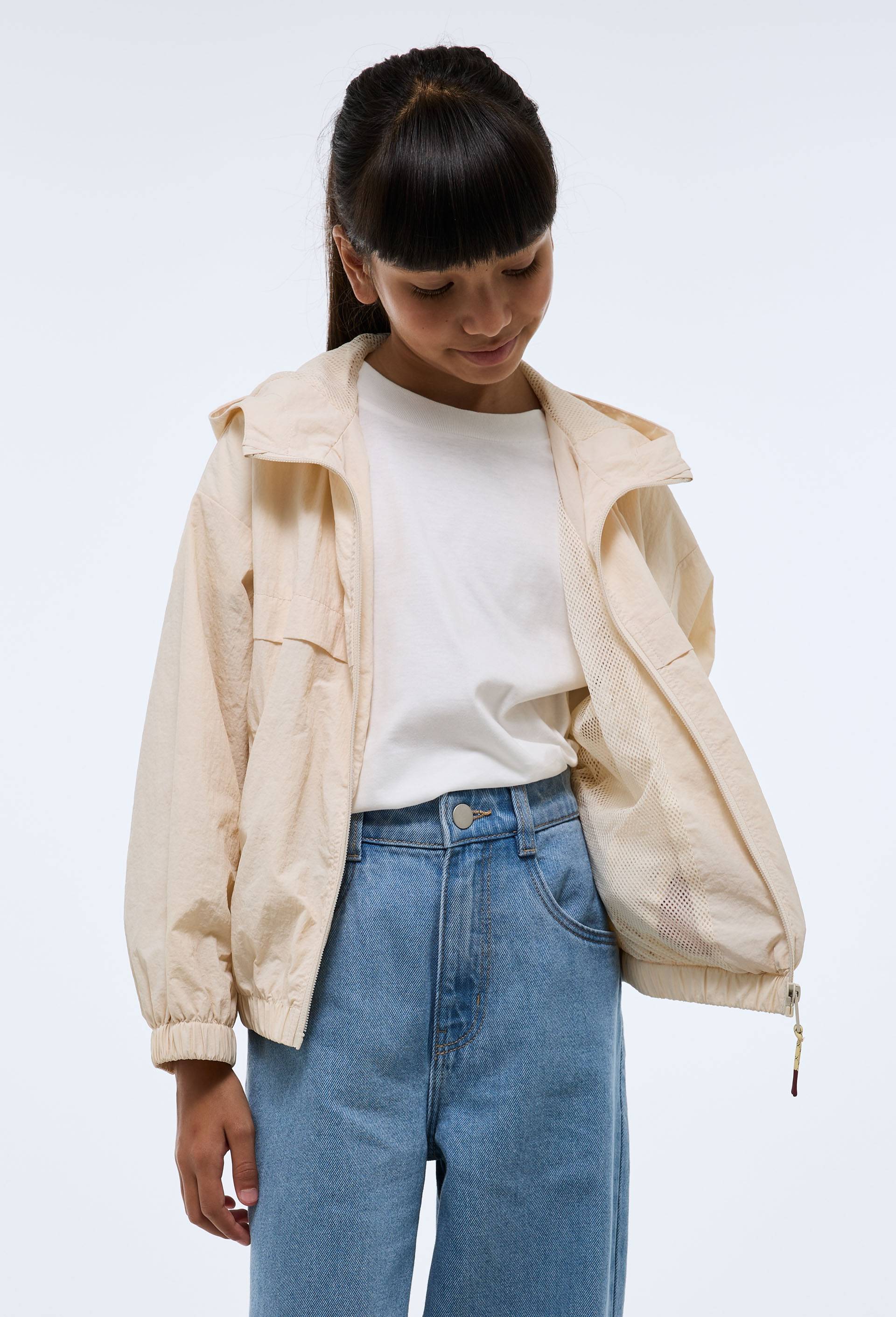 Veste coupe-vent, Ecru, large image number 0.0