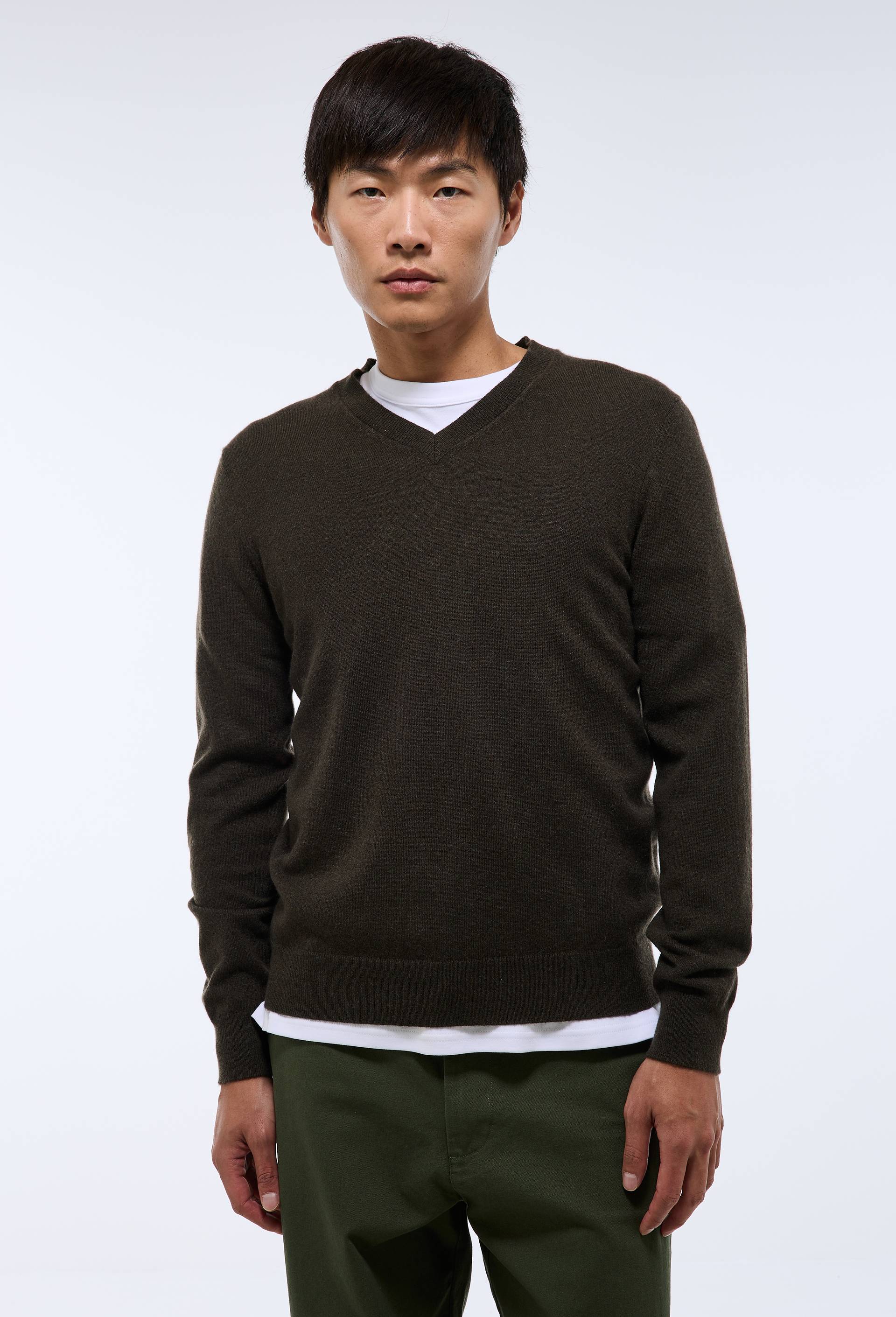 Pull col V en cachemire - MONOPRIX PREMIUM - Modalova