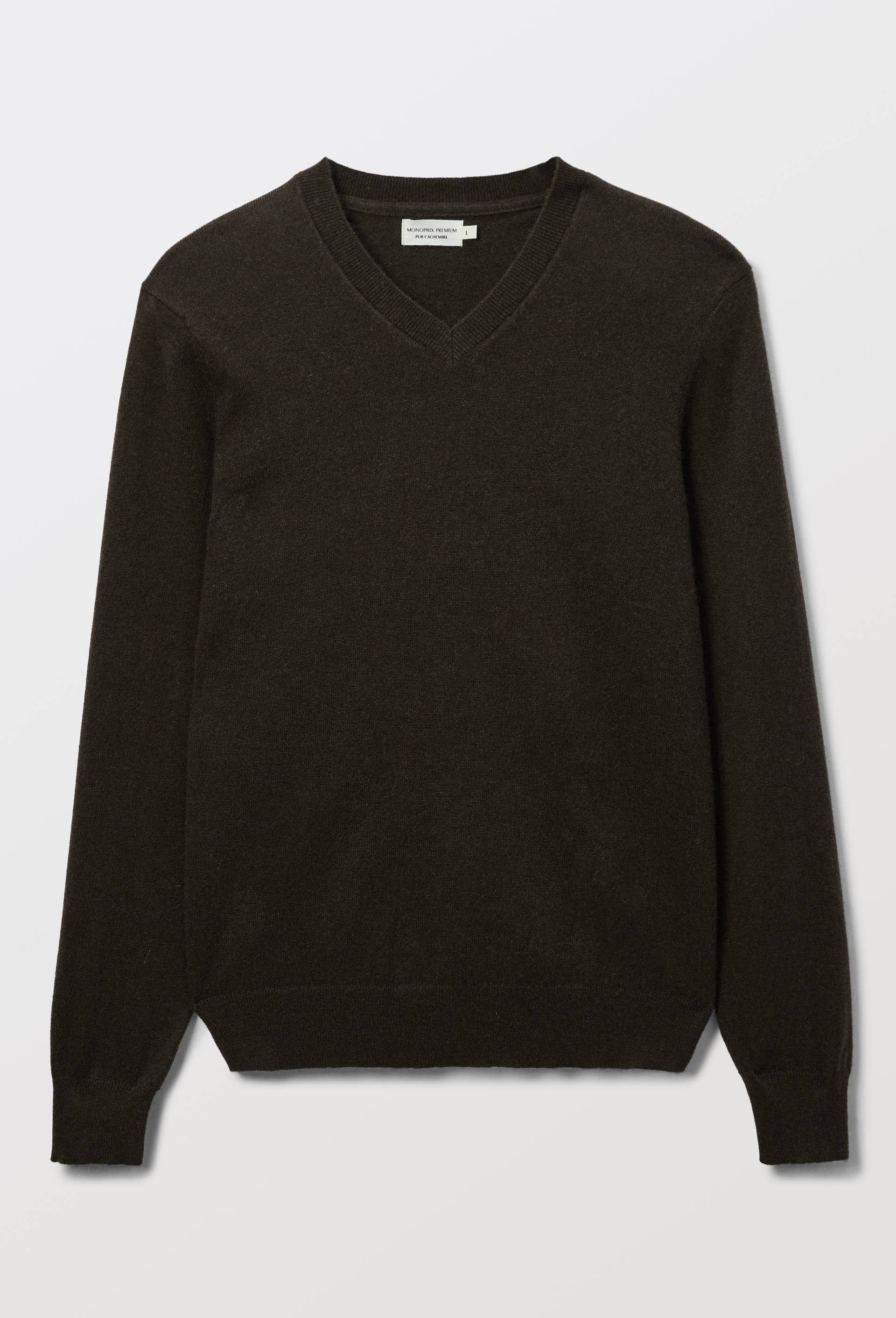 Pull col V en cachemire - MONOPRIX PREMIUM - Modalova