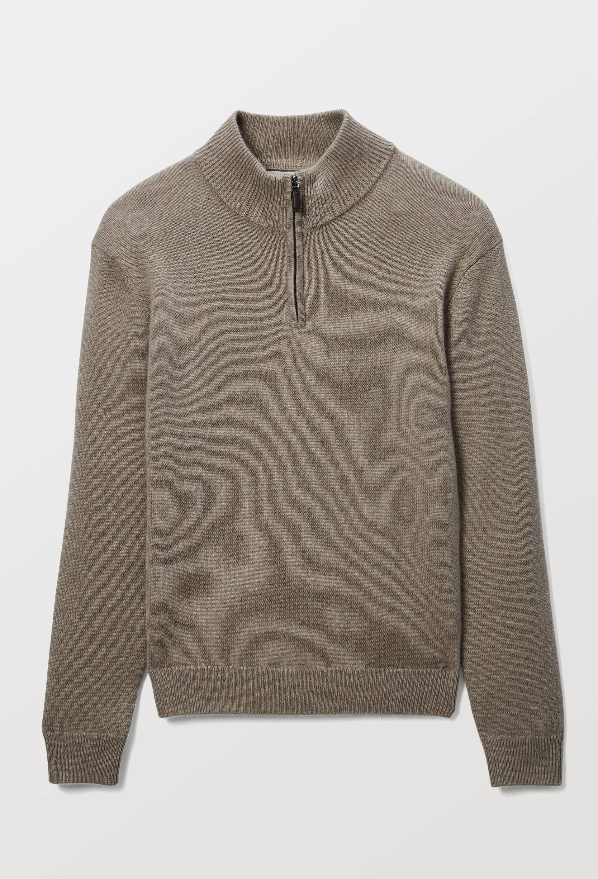 Pull col camionneur en 100% cachemire, Beige, large image number 3.0