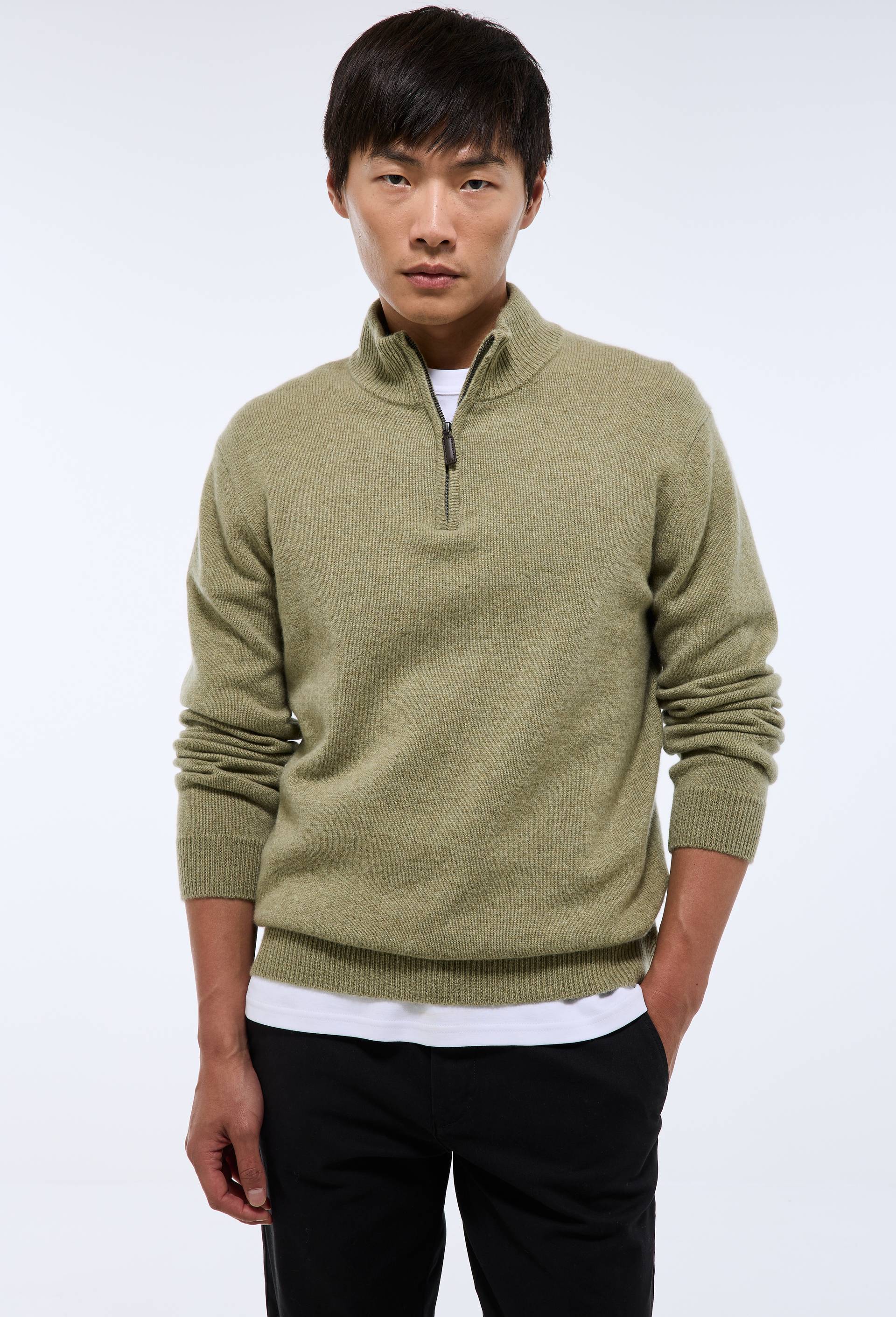 Pull col camionneur en cachemire - MONOPRIX PREMIUM - Modalova