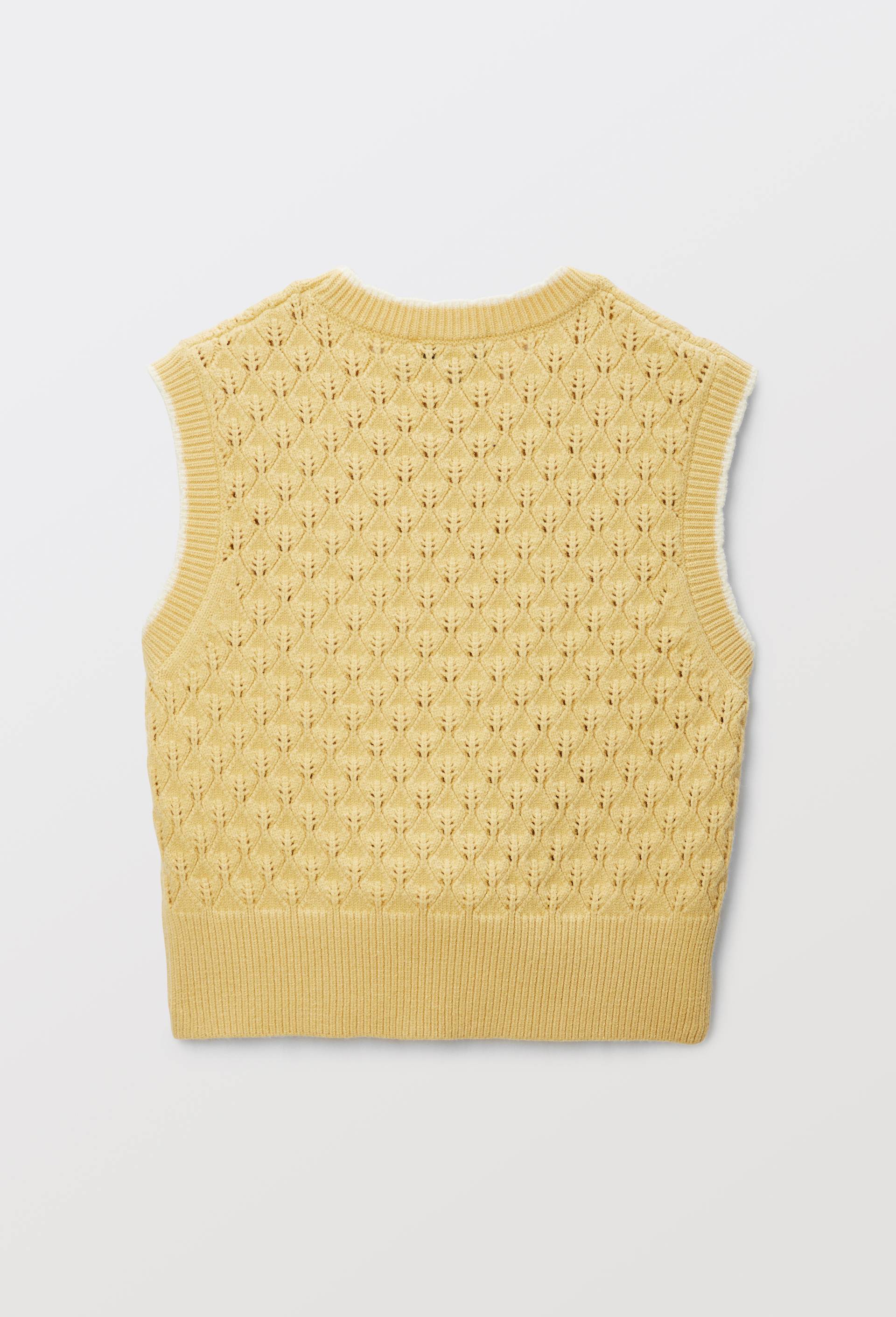 Pull sans manches uni, Jaune clair, large image number 1