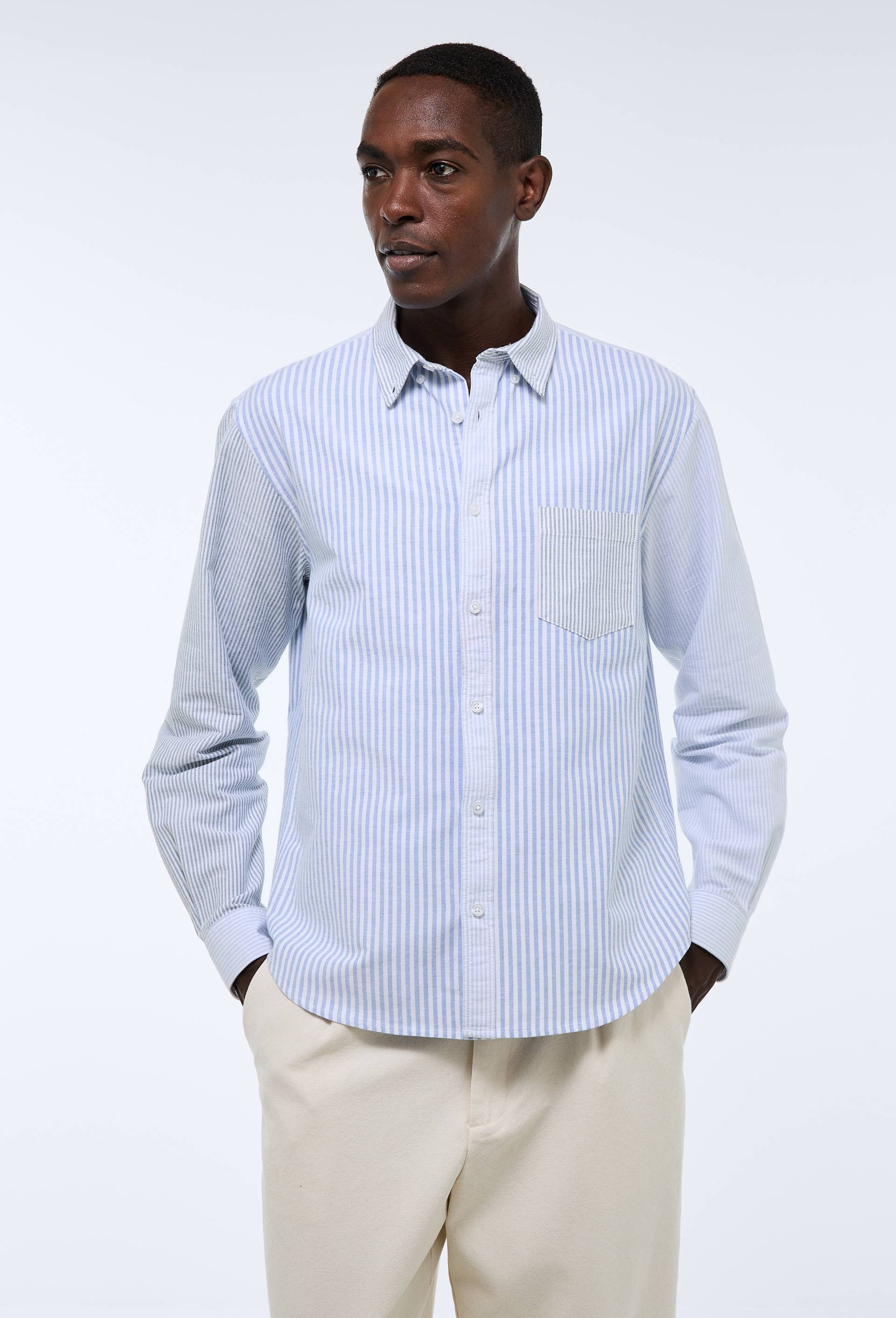 Chemise rayé en coton BIO GOTS - MONOPRIX - Modalova