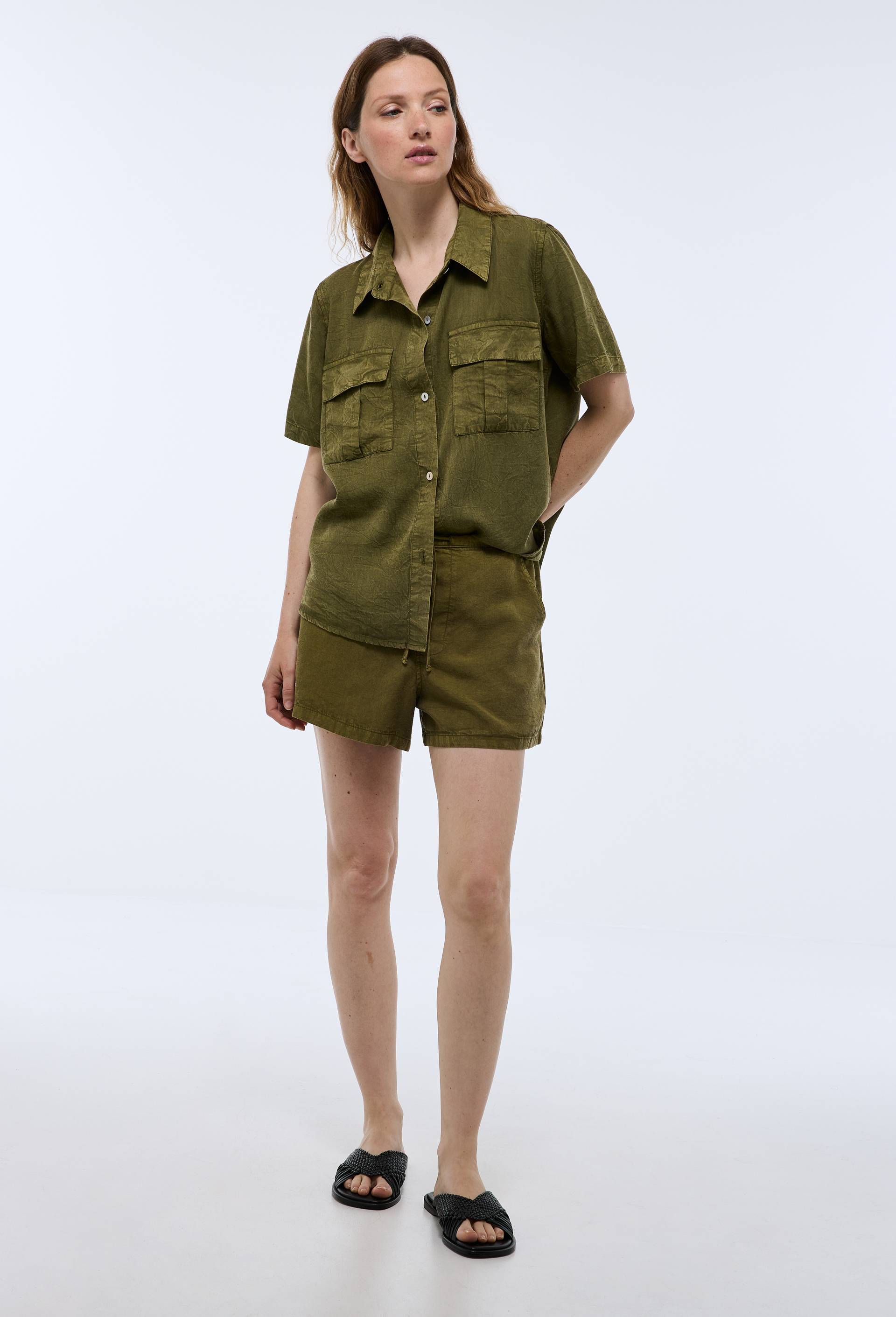 Short de plage, Vert foncé, swatch image