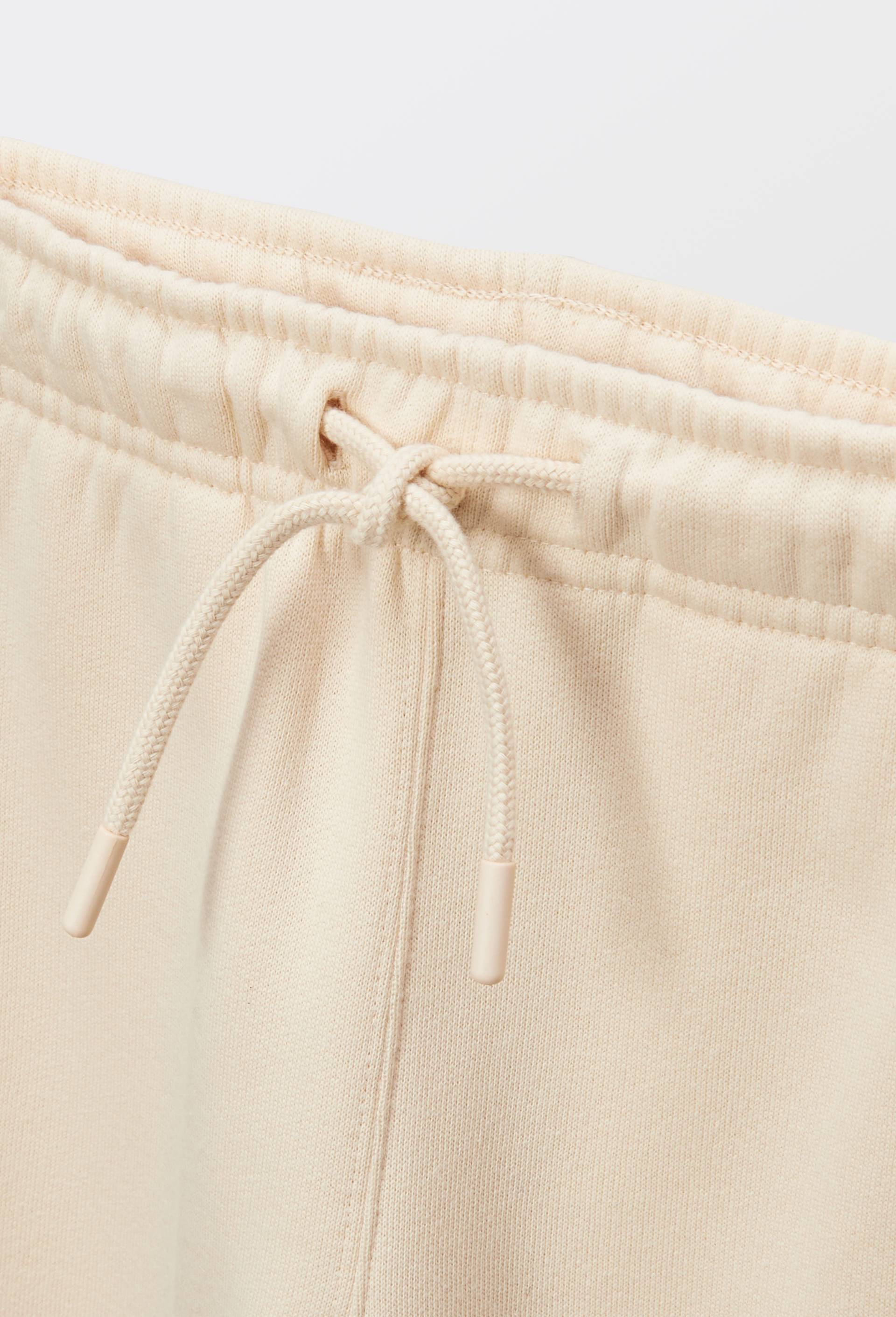 Jogging en molleton uni en coton BIO GOTS, Beige clair, large image number 2