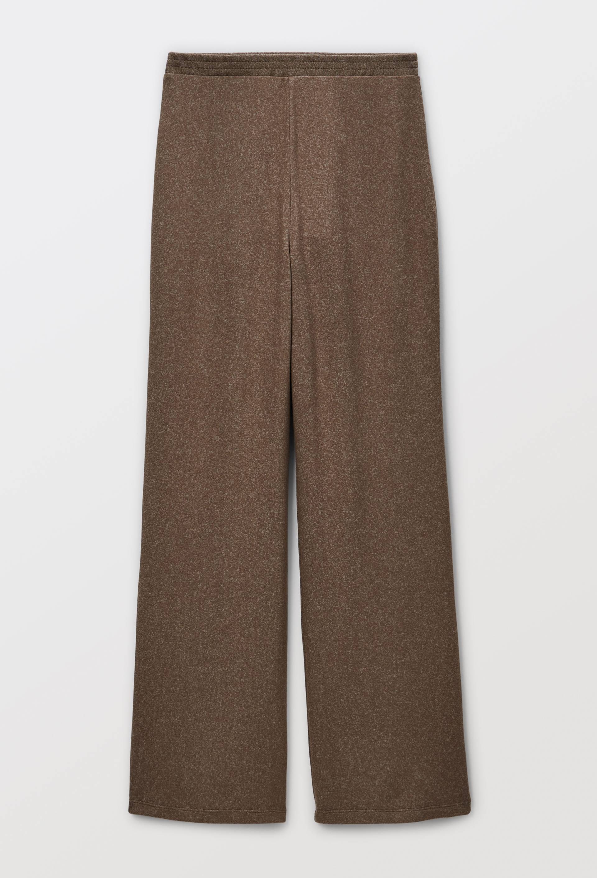 Pantalon large uni tout doux, Beige, large image number 2