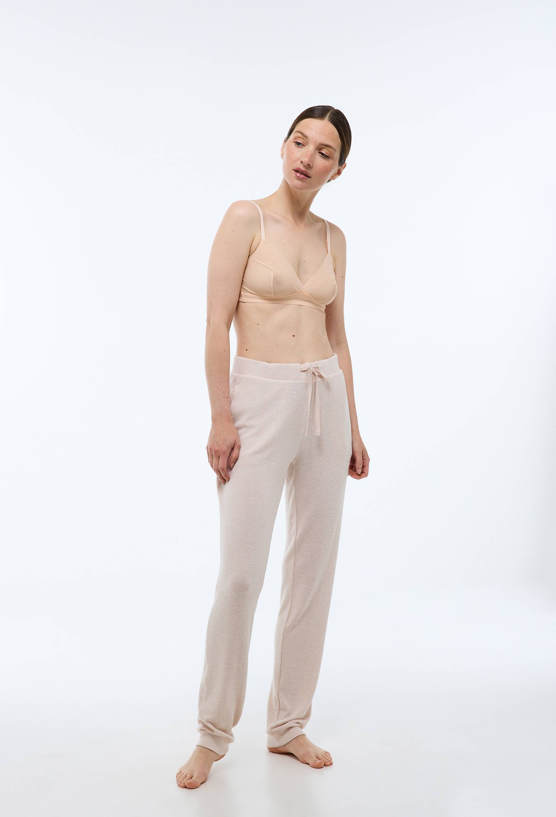 Pantalon droit uni tout doux - MONOPRIX - Modalova