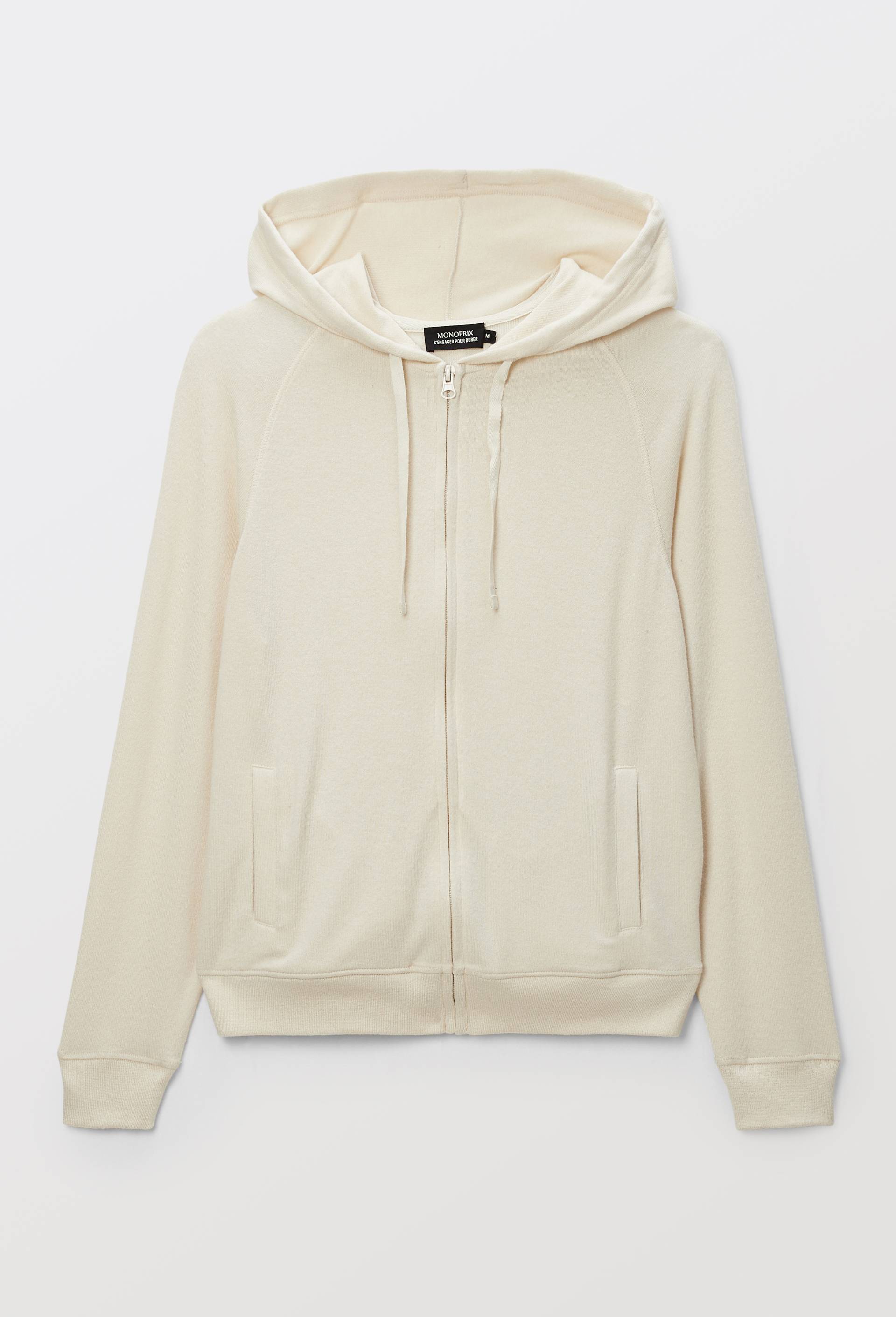 Sweat zippé à capuche doux et léger - MONOPRIX - Modalova