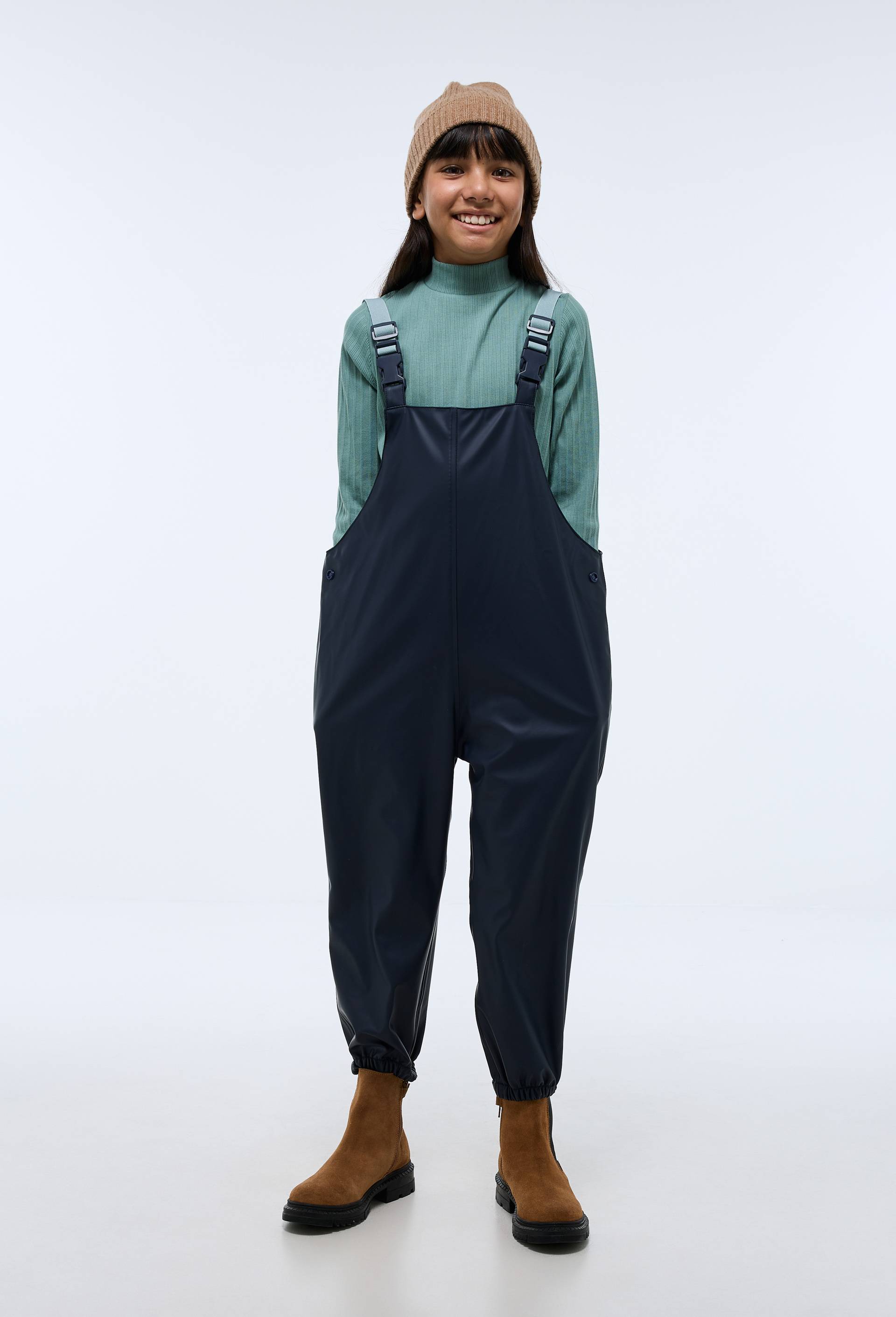 Pantalon de pluie uni, Bleu fonc&eacute;, swatch image