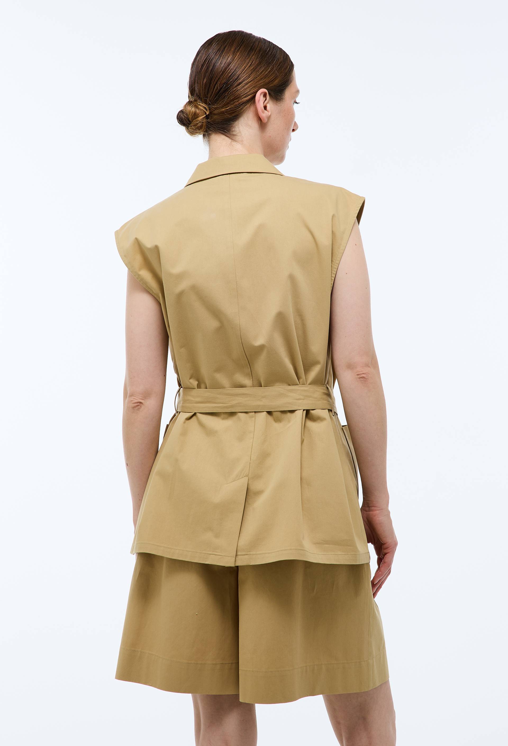 Veste sans manches en coton, Beige, large image number 2