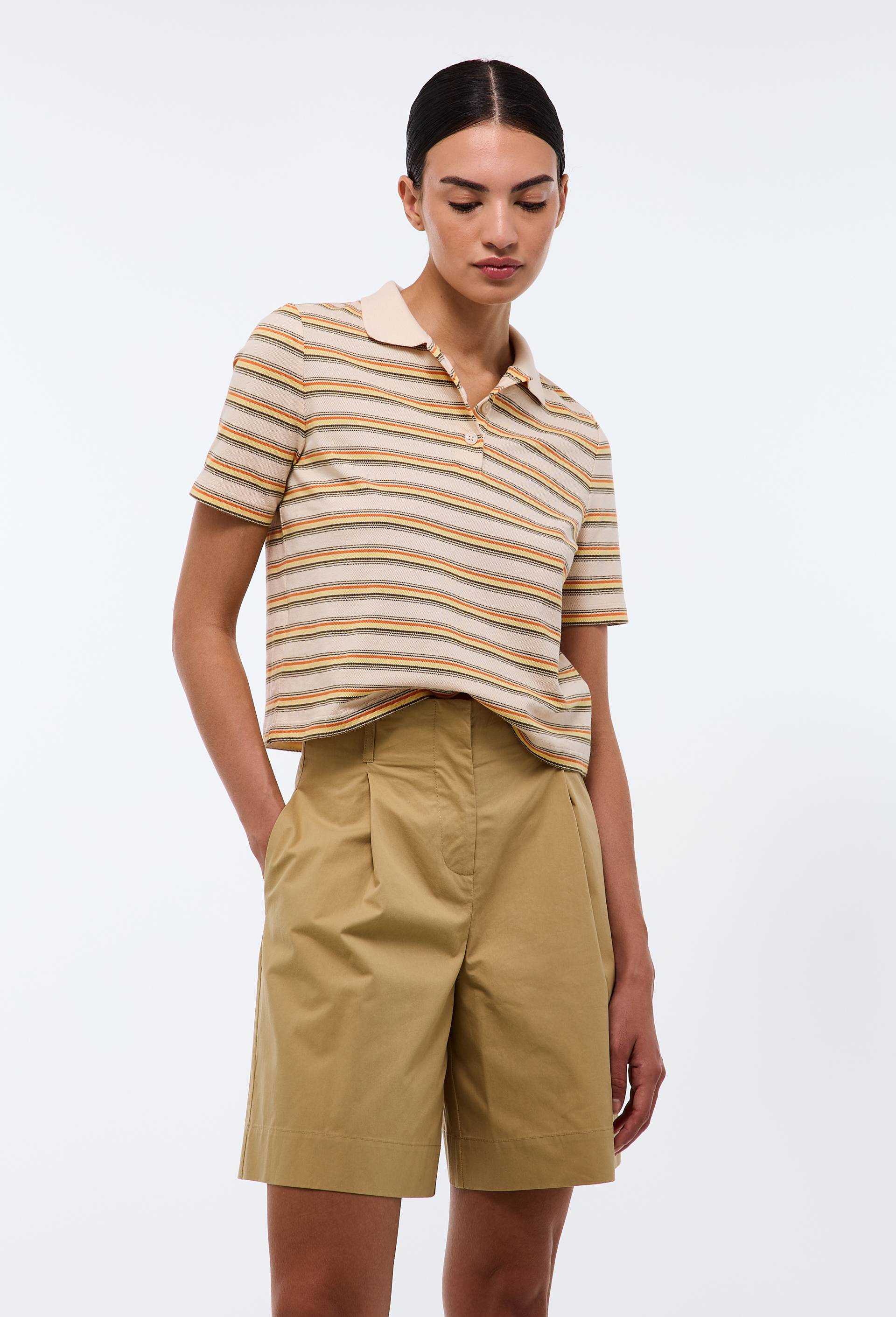 Short en coton, Beige, large image number 2.0